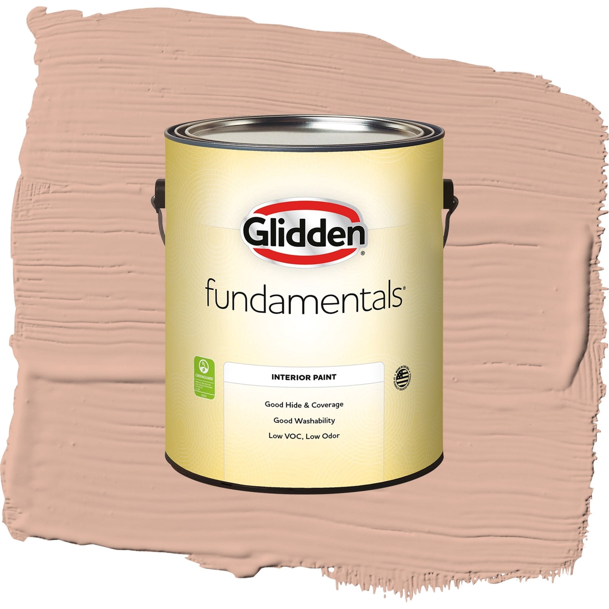 Glidden Fundamentals Lazy Summer / Orange, Semi-Gloss Interior Paint, 1 Gallon