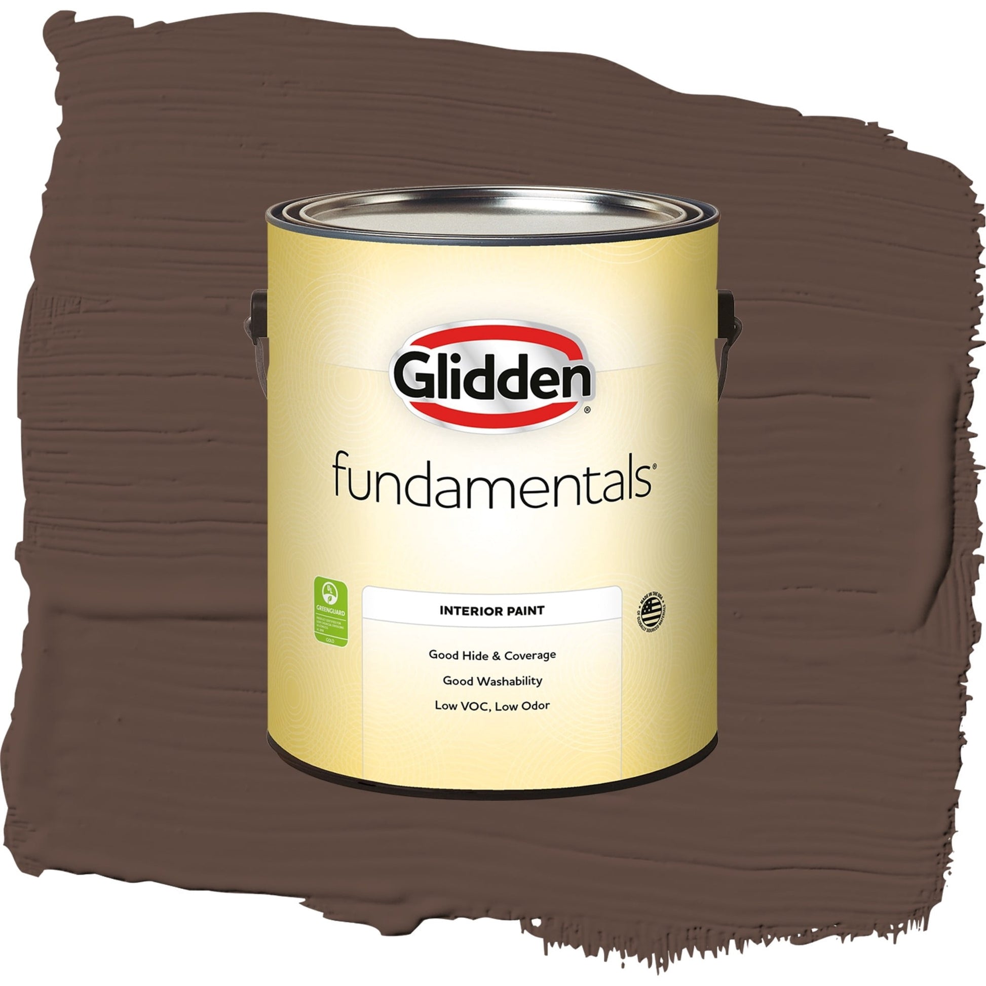 Glidden Fundamentals Little Bear / Brown, Semi-Gloss Interior Paint, 1 Gallon