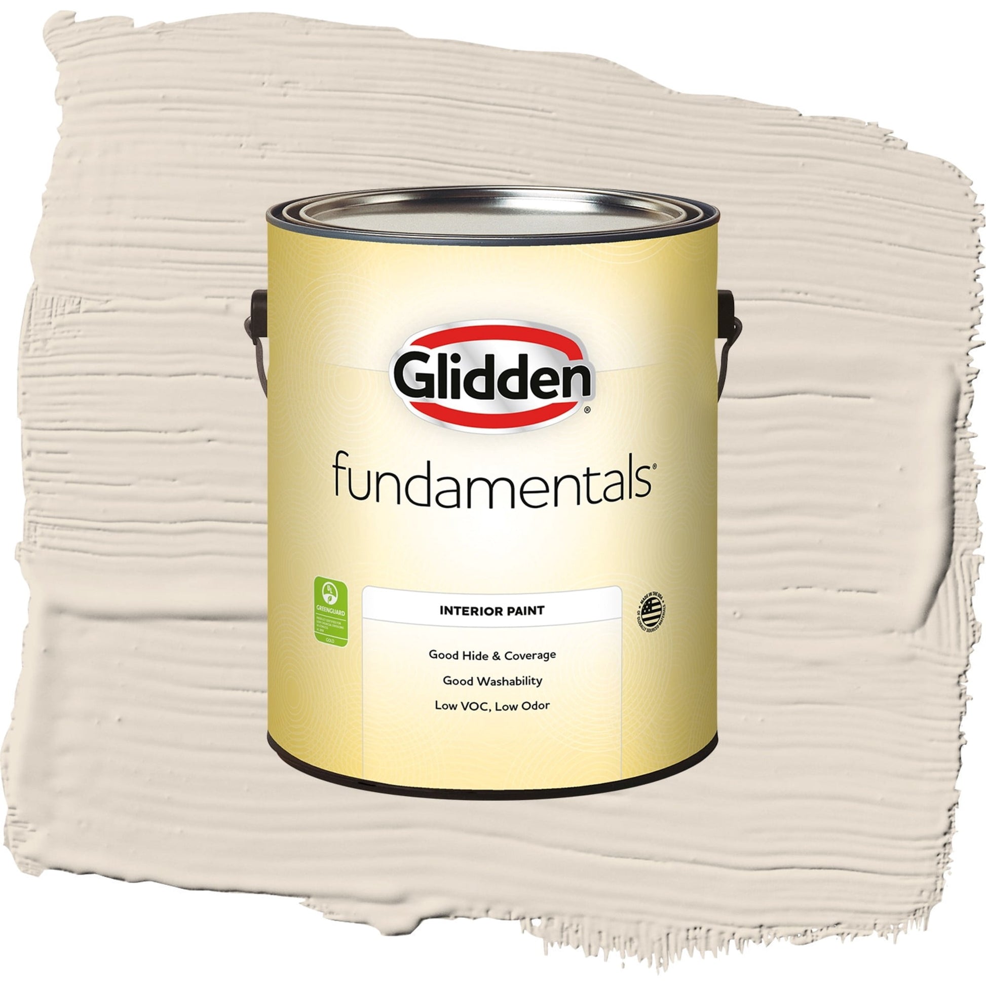 Glidden Fundamentals Maybe Mushroom / Gray, Eggshell Interior Paint, 1 Gallon
