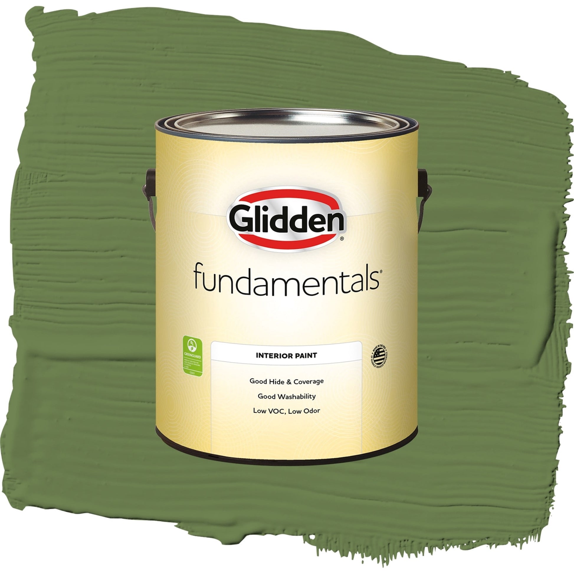 Glidden Fundamentals Mint Leaves / Green, Semi-Gloss Interior Paint, 1 Gallon