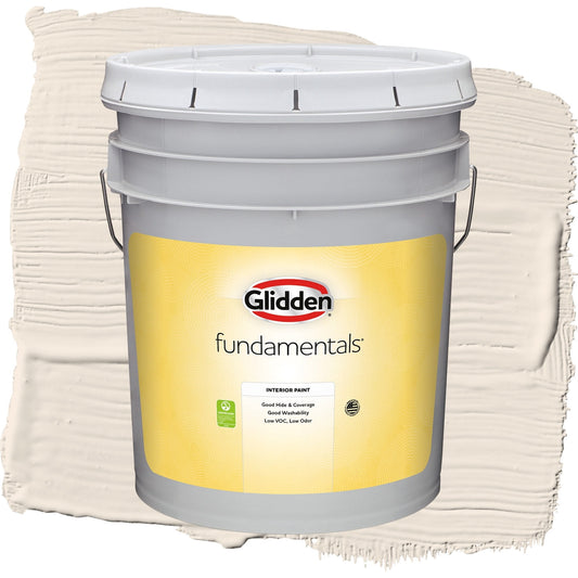 Glidden Fundamentals Moroccan Moonlight / Beige, Eggshell Interior Paint, 5 Gallon