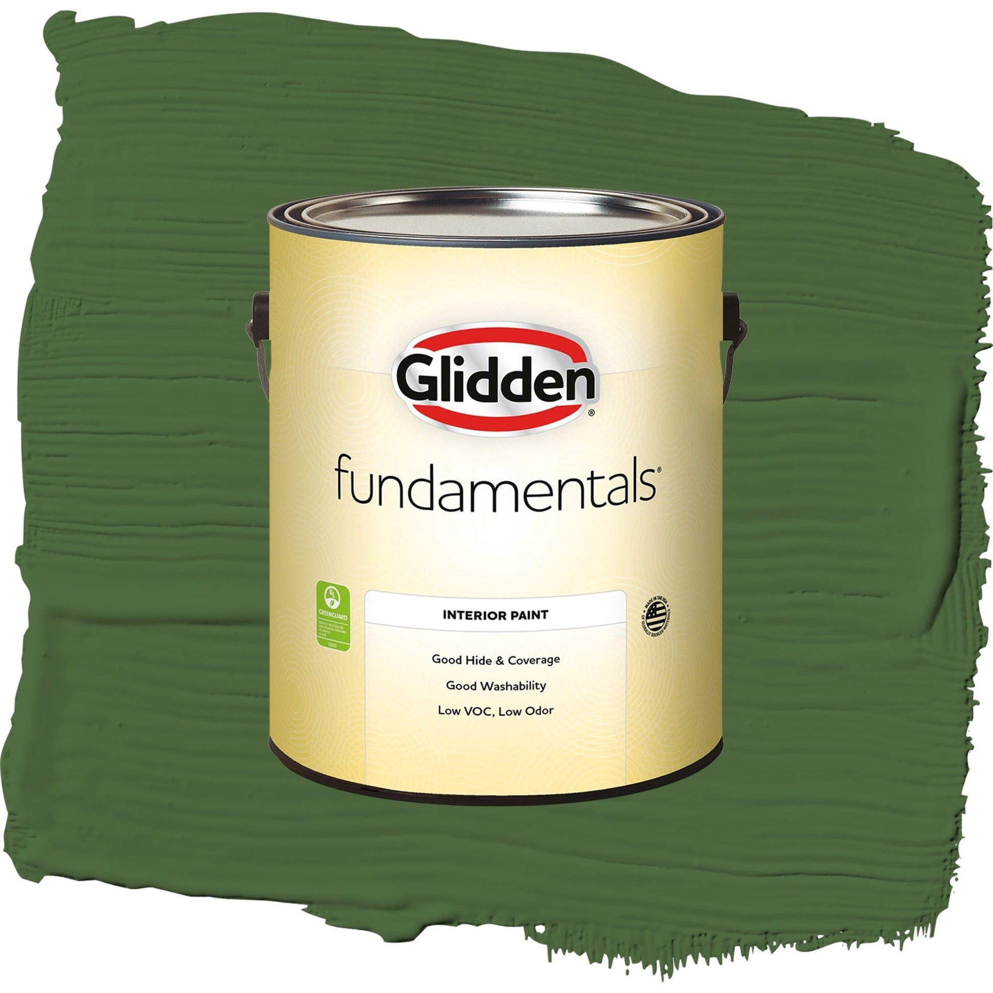 Glidden Fundamentals Mountain Forest / Green, Eggshell Interior Paint, 1 Gallon