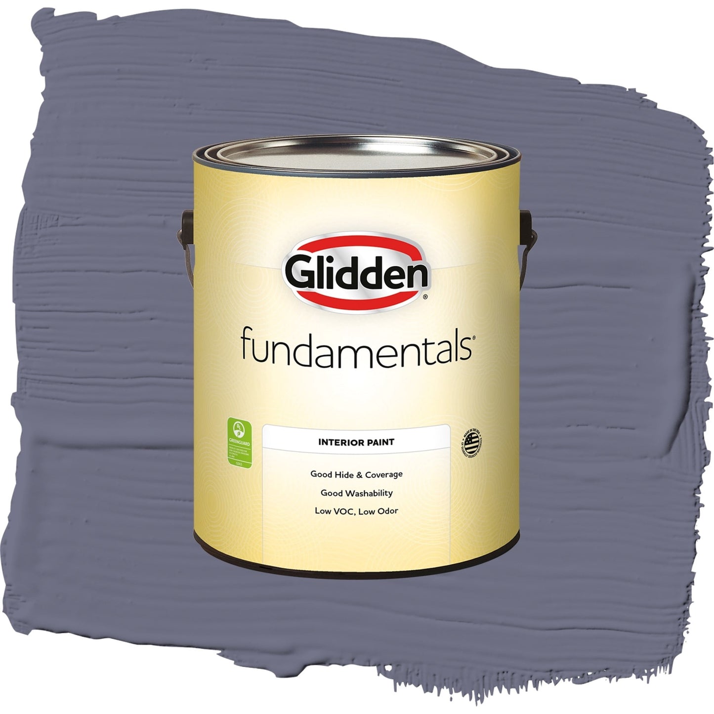 Glidden Fundamentals Old Mill Blue / Purple, Semi-Gloss Interior Paint, 1 Gallon