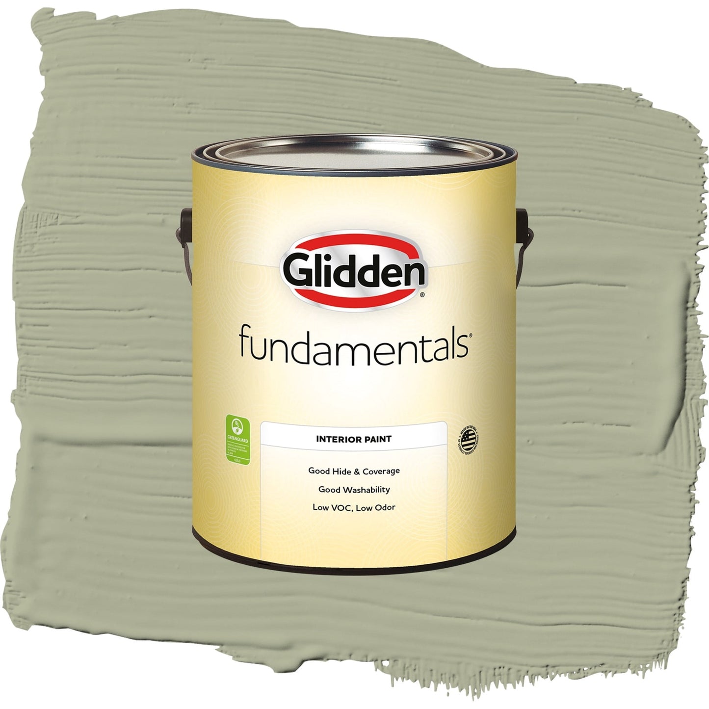 Glidden Fundamentals Olive Sprig / Green, Eggshell Interior Paint, 1 Gallon