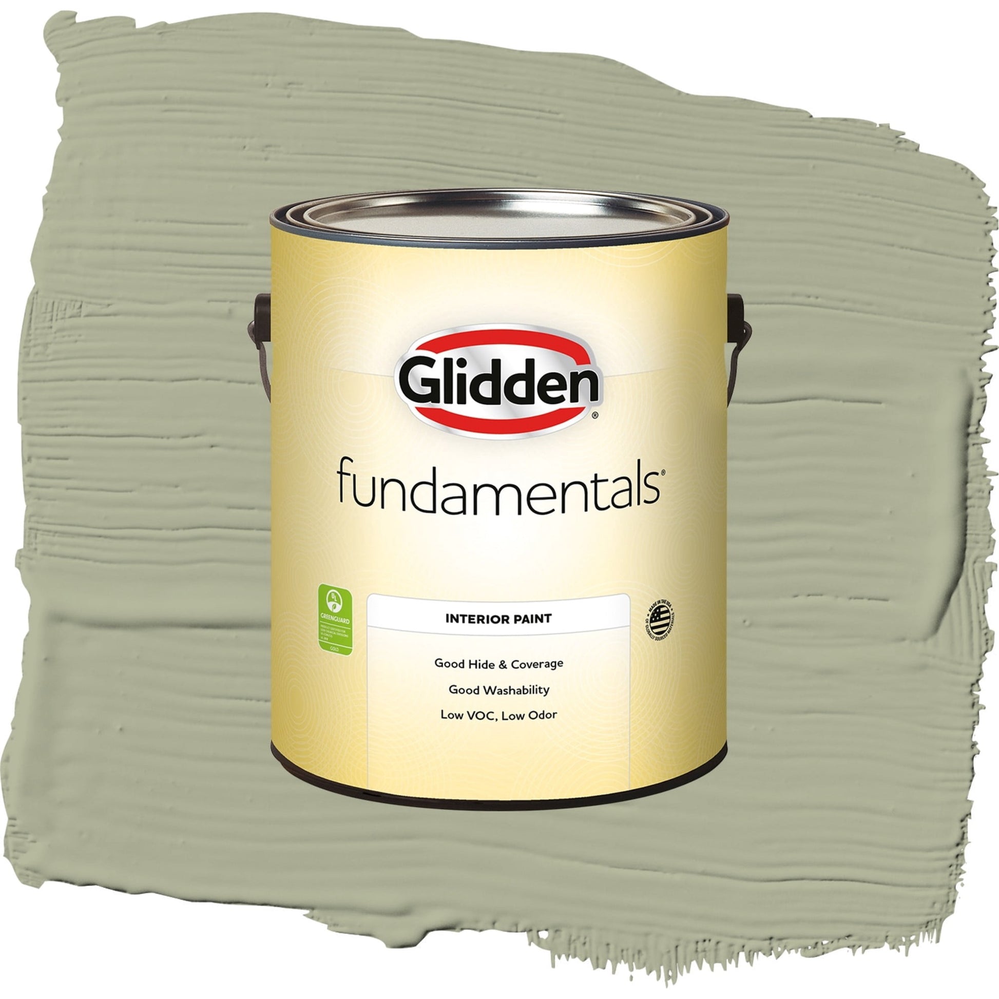 Glidden Fundamentals Olive Sprig / Green, Eggshell Interior Paint, 1 Gallon
