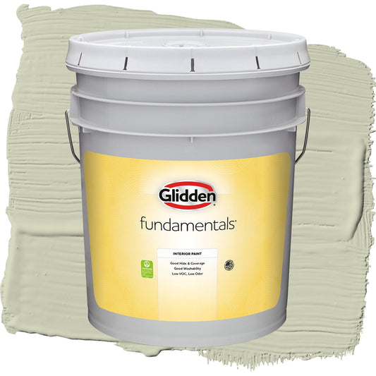 Glidden Fundamentals Only Olive / Green, Flat Interior Paint, 5 Gallon