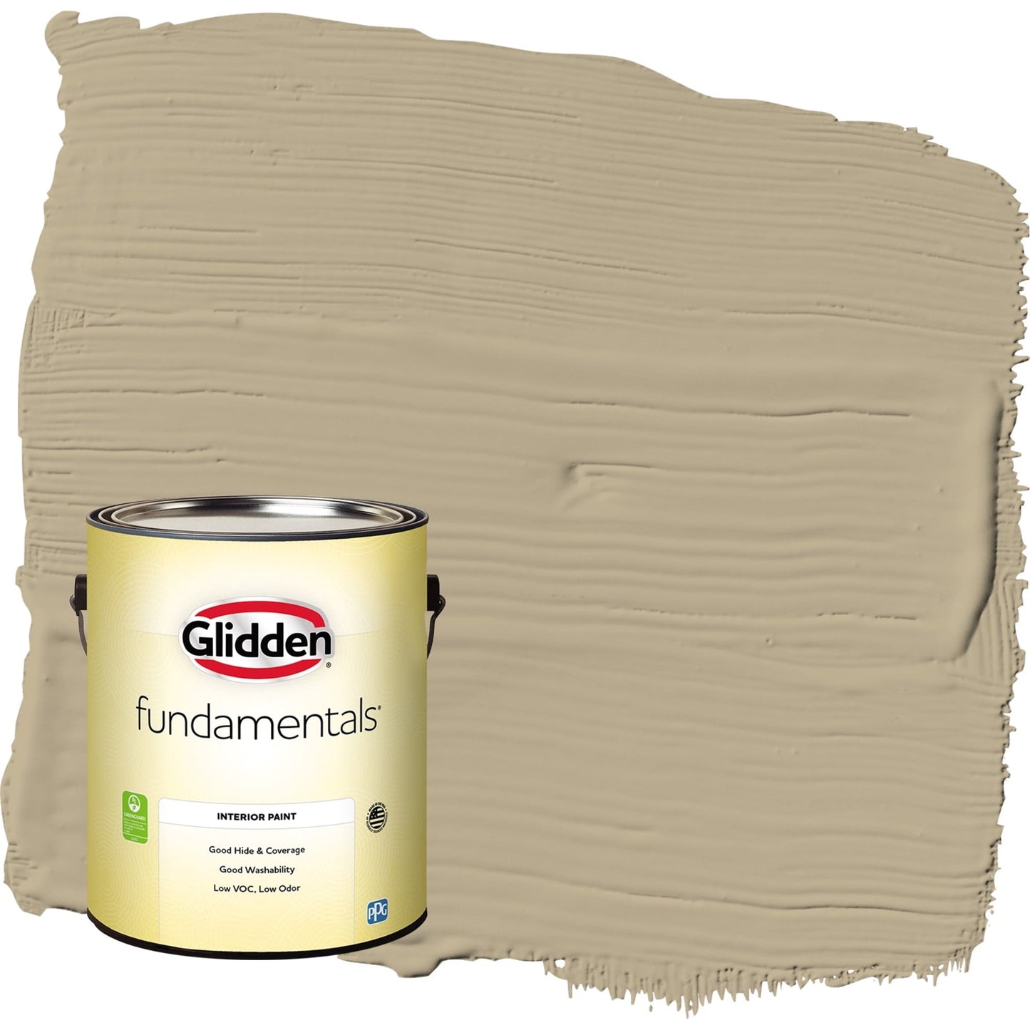 Glidden Fundamentals Grab-N-Go Polvo de Pradera / MarrÃ³n, Pintura Interior Semibrillante, 1 GalÃ³n