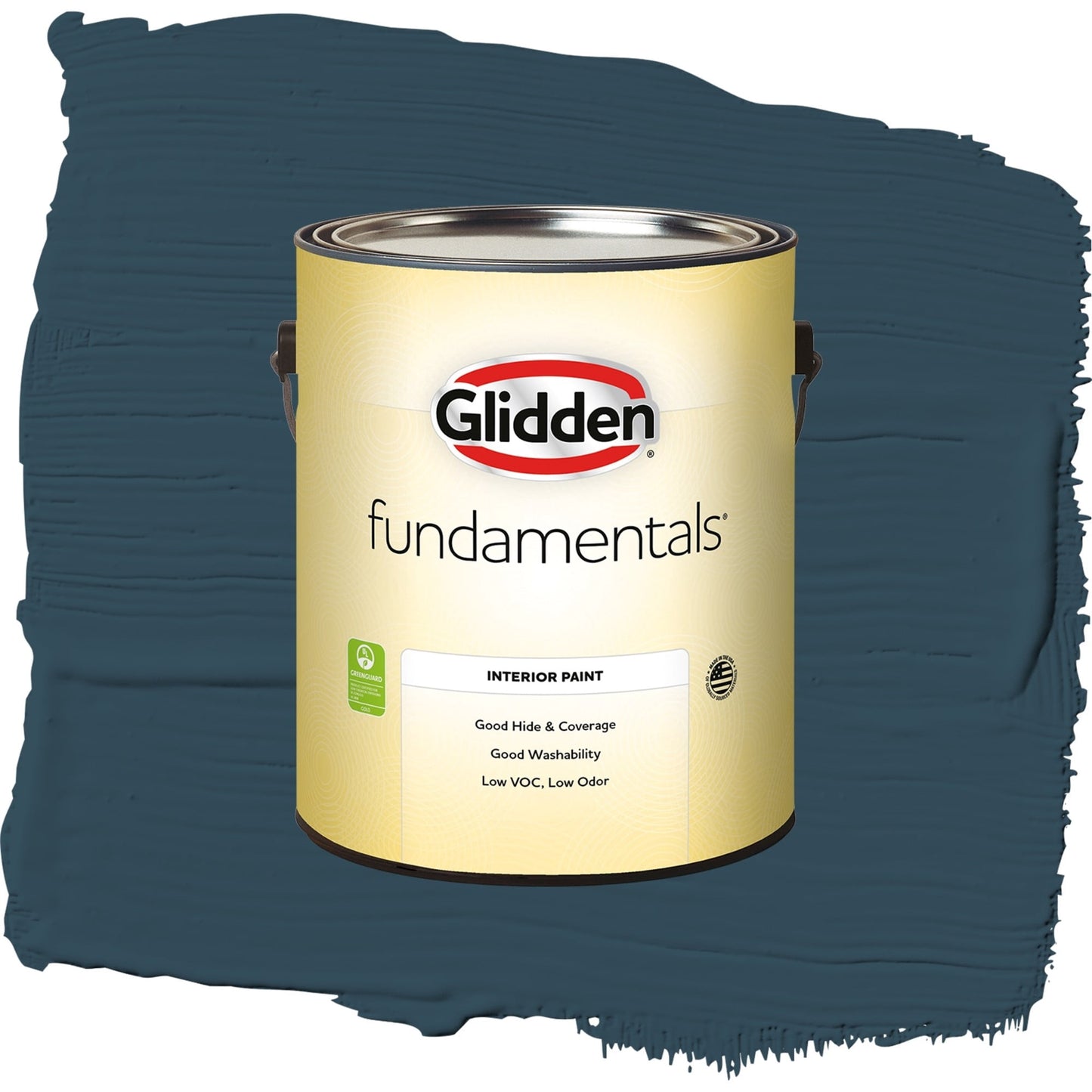 Glidden Fundamentals Sailor's Coat / Blue, Semi-Gloss Interior Paint, 1 Gallon