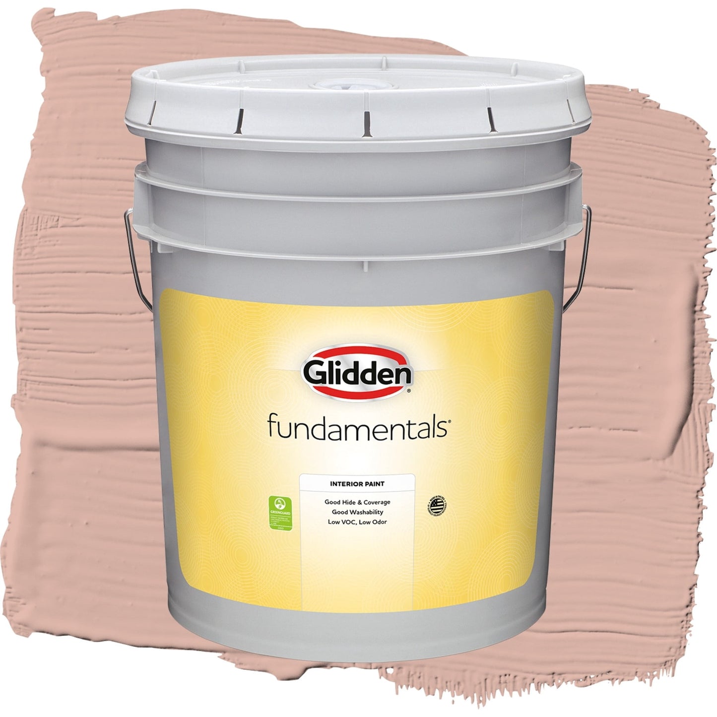 Glidden Fundamentals Sandpaper / Orange, Flat Interior Paint, 5 Gallon