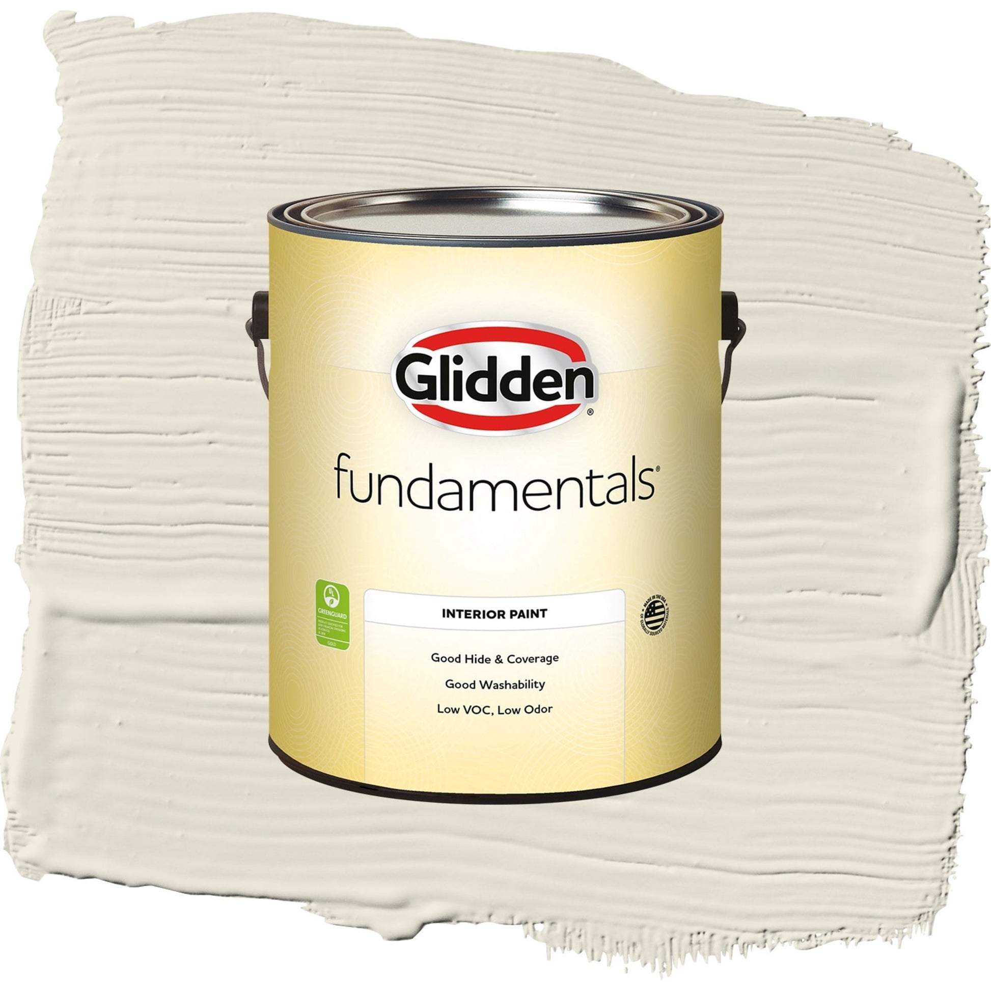 Glidden Fundamentals Southern Breeze / Beige, Semi-Gloss Interior Paint, 1 Gallon
