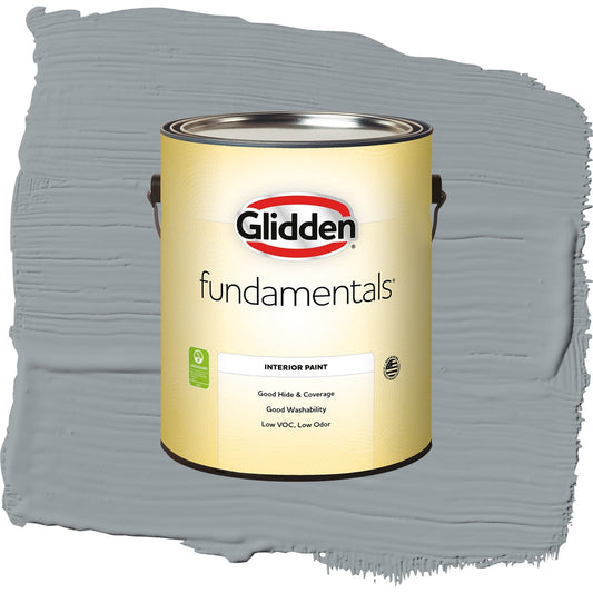 Glidden Fundamentals UFO / Gray, Eggshell Interior Paint, 1 Gallon