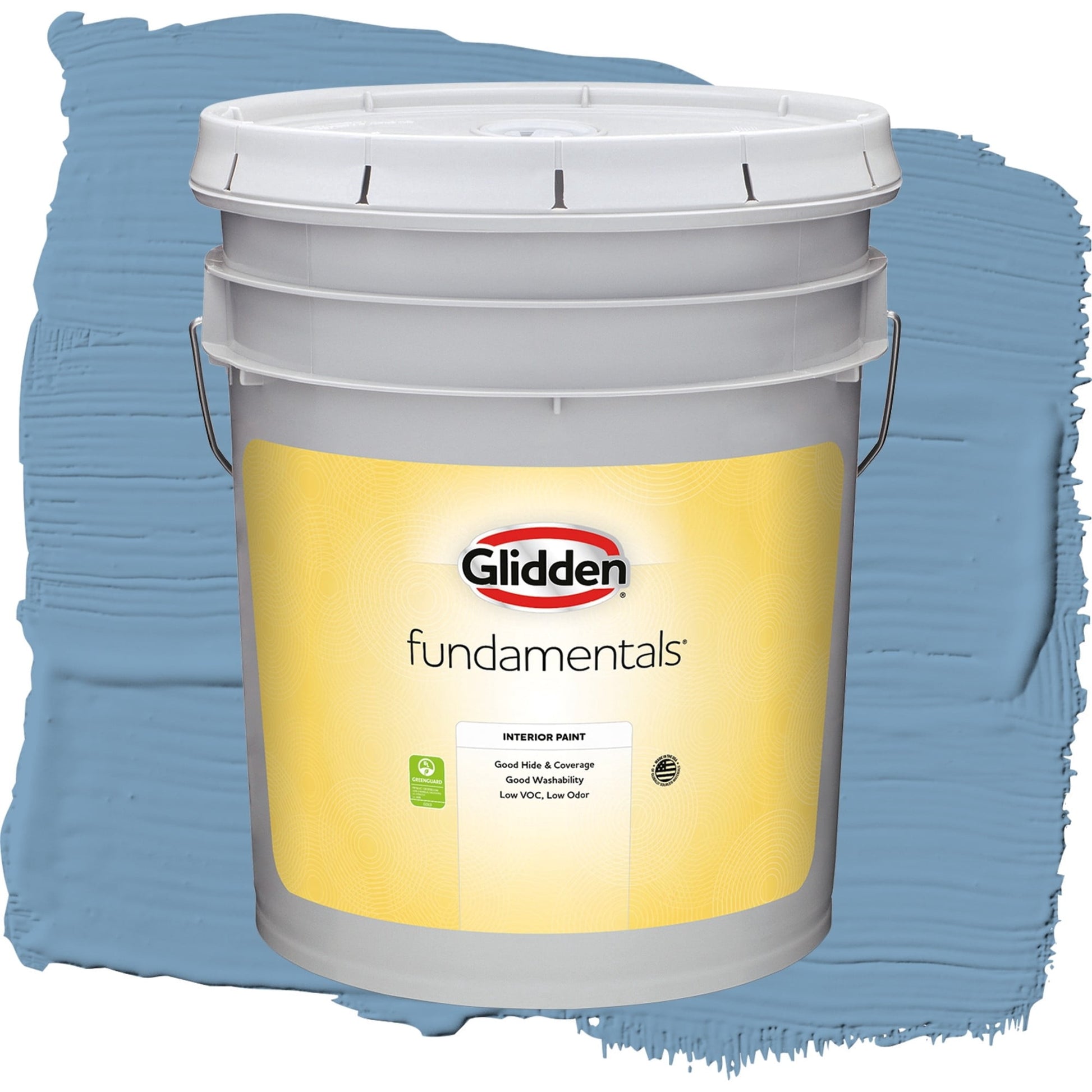 Glidden Fundamentals Walden Pond / Blue, Eggshell Interior Paint, 5 Gallon