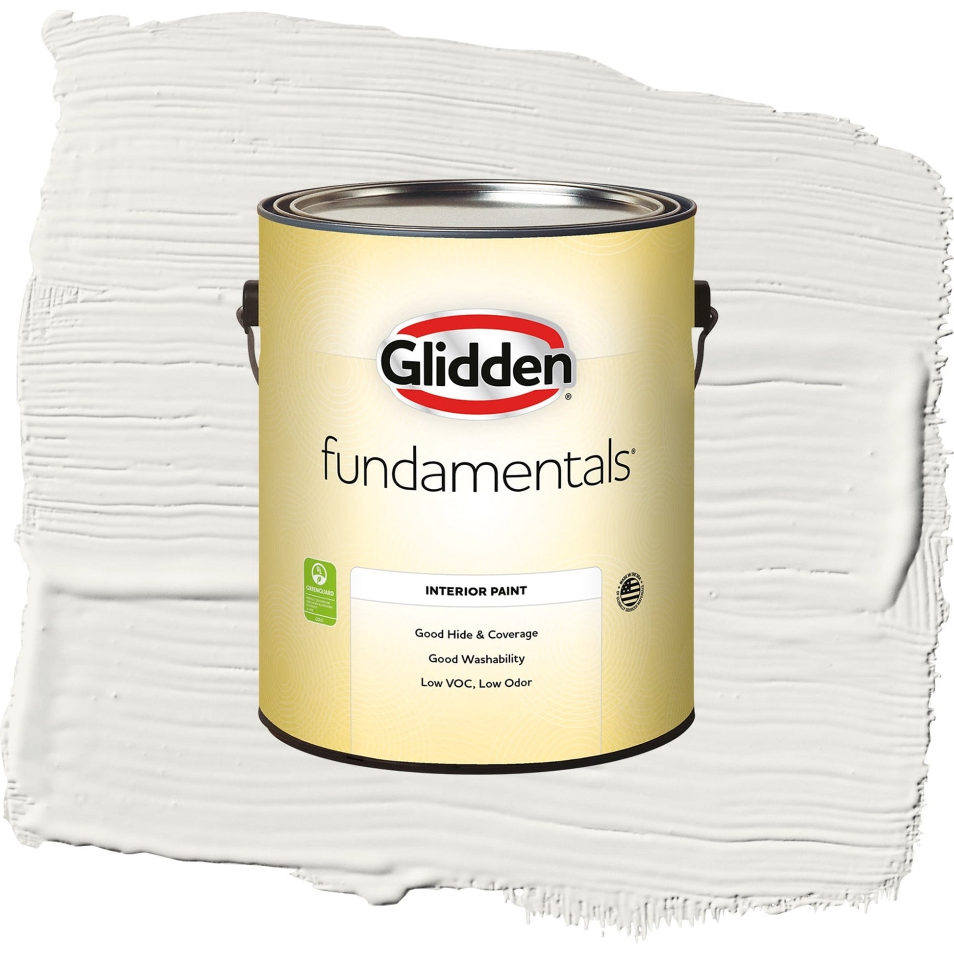 Glidden Fundamentals Willow Springs / White Semi-Gloss Interior Paint, 1 Gallon