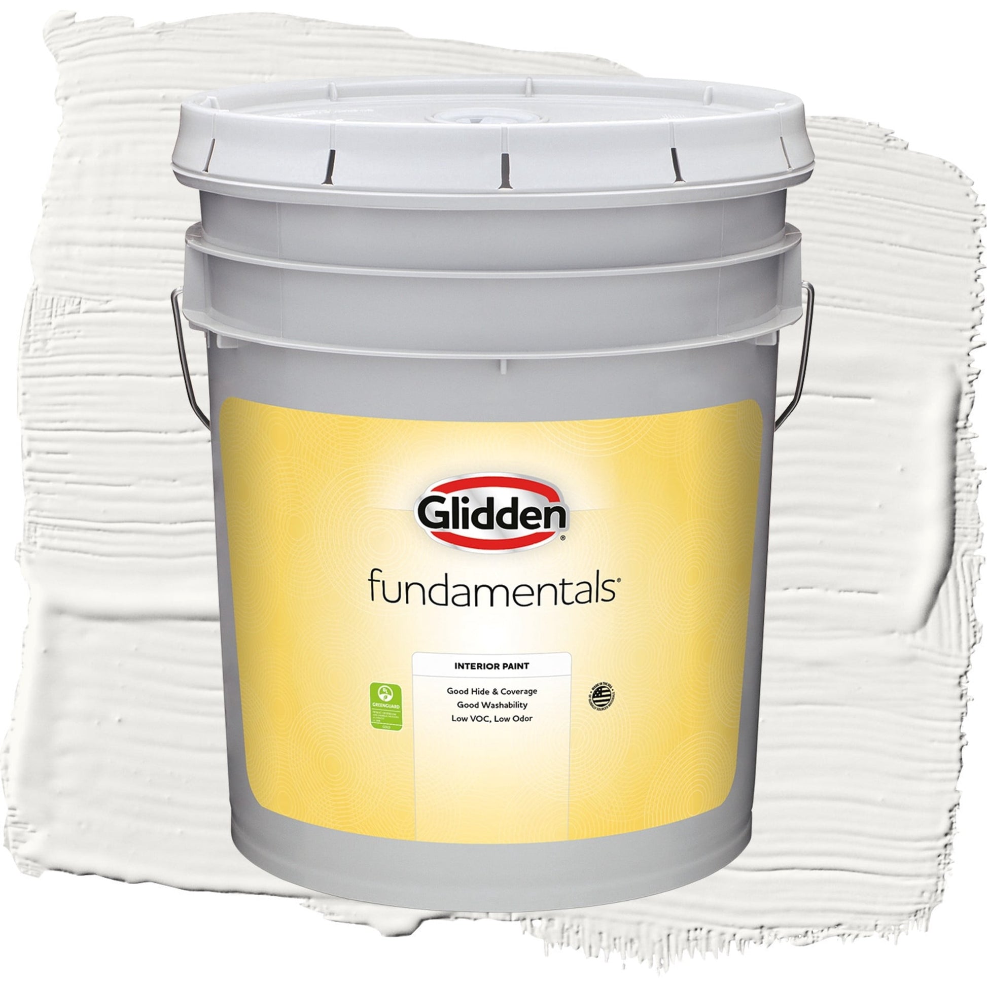 Glidden Fundamentals Silver Feather / Beige, Flat Interior Paint, 5 Gallon