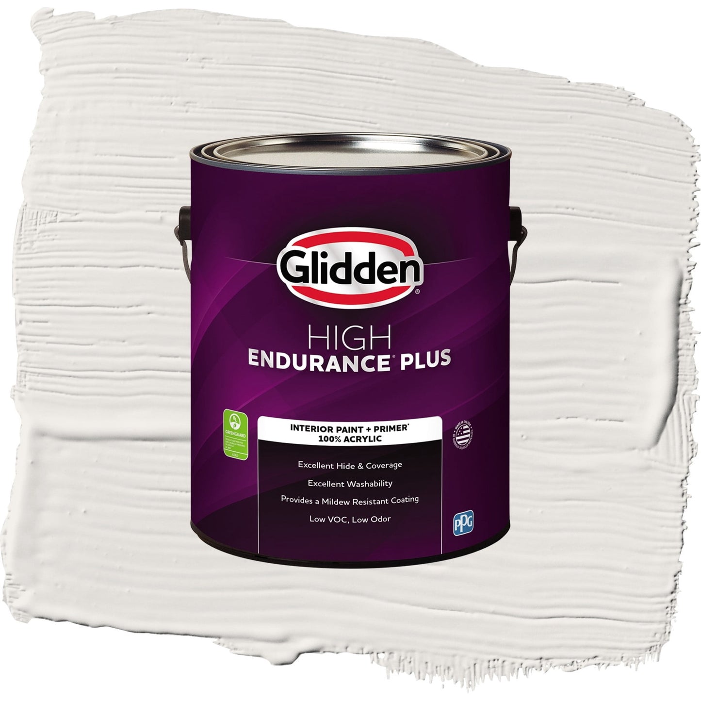 Glidden HEP Arctic Cotton / White Semi-Gloss Interior Paint with Primer, 1 Gallon