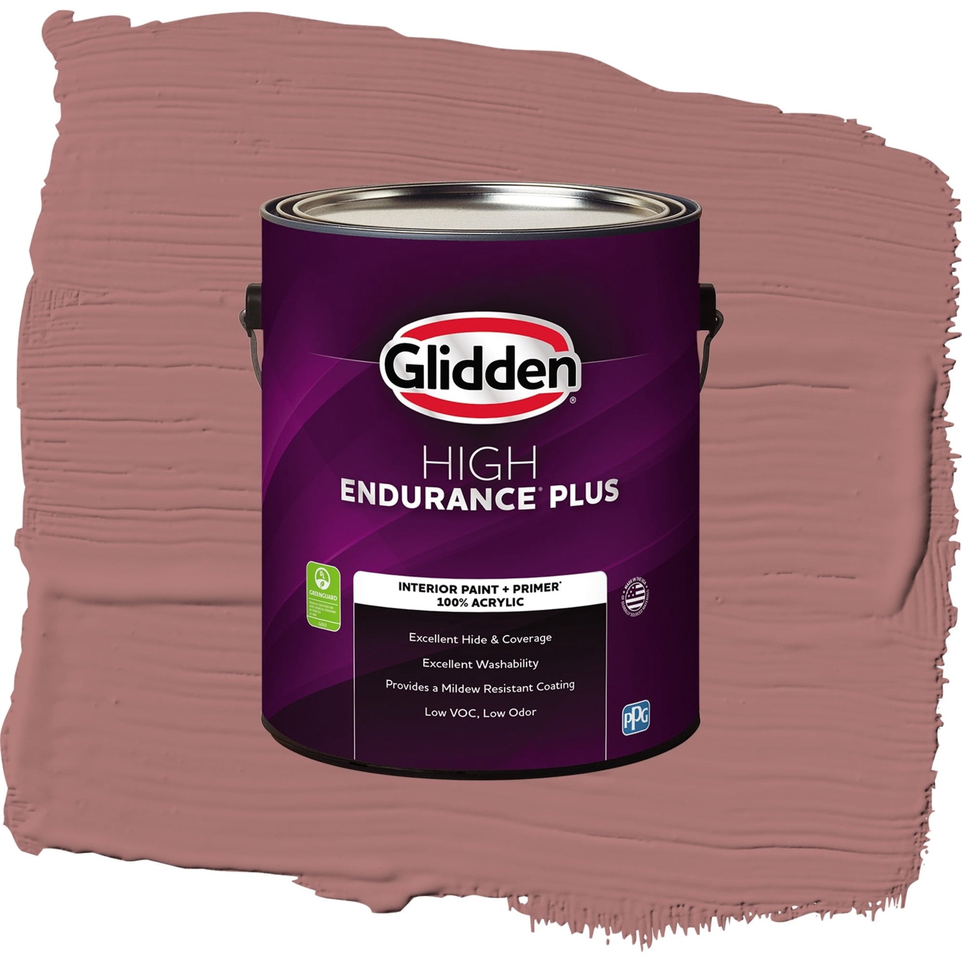 Glidden HEP Cinnamon Diamonds / Rose Pink Semi-Gloss Interior Paint with Primer, 1 Gallon