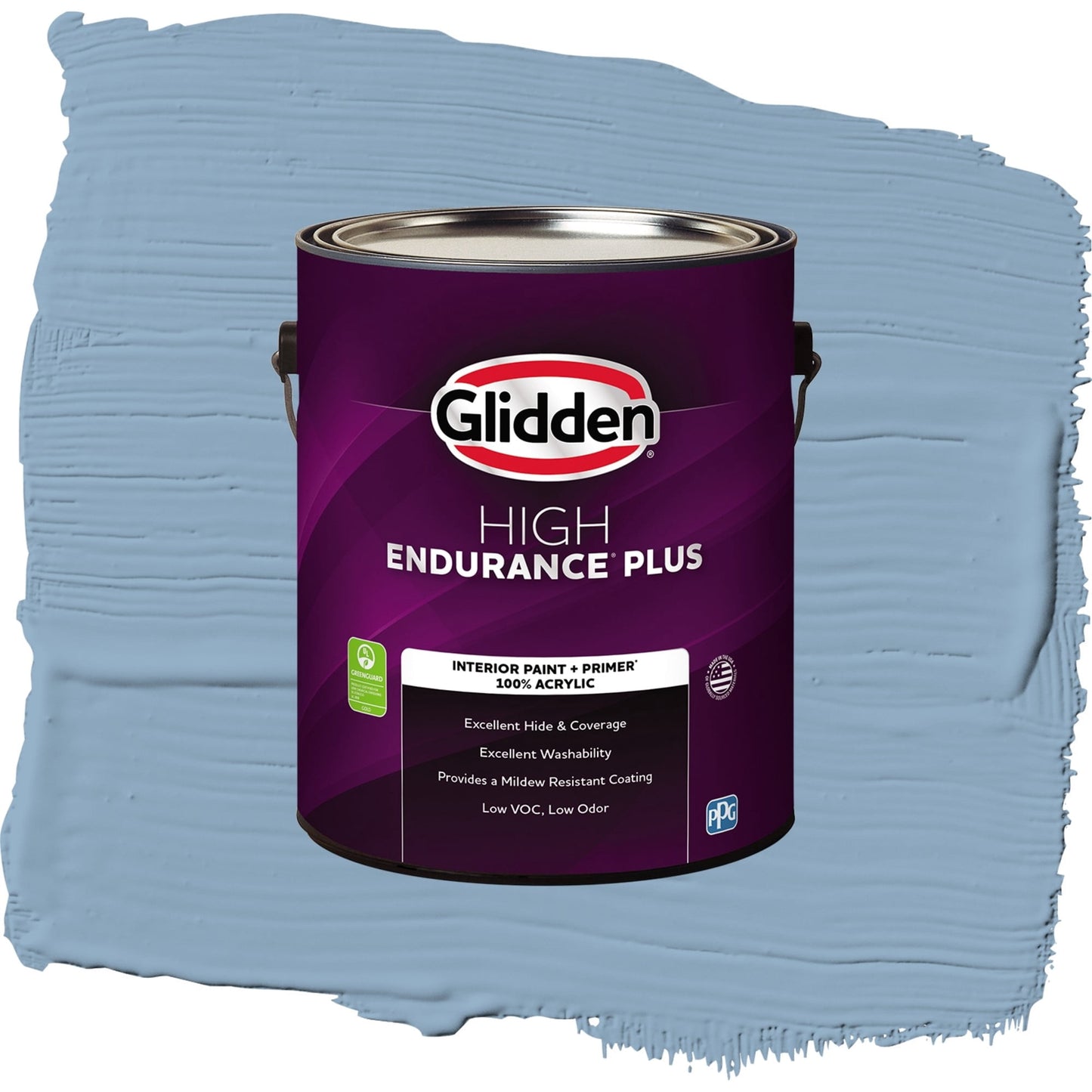 Glidden HEP Kaleidoscope / Blue, Semi-Gloss Interior Paint with Primer, 1 Gallon
