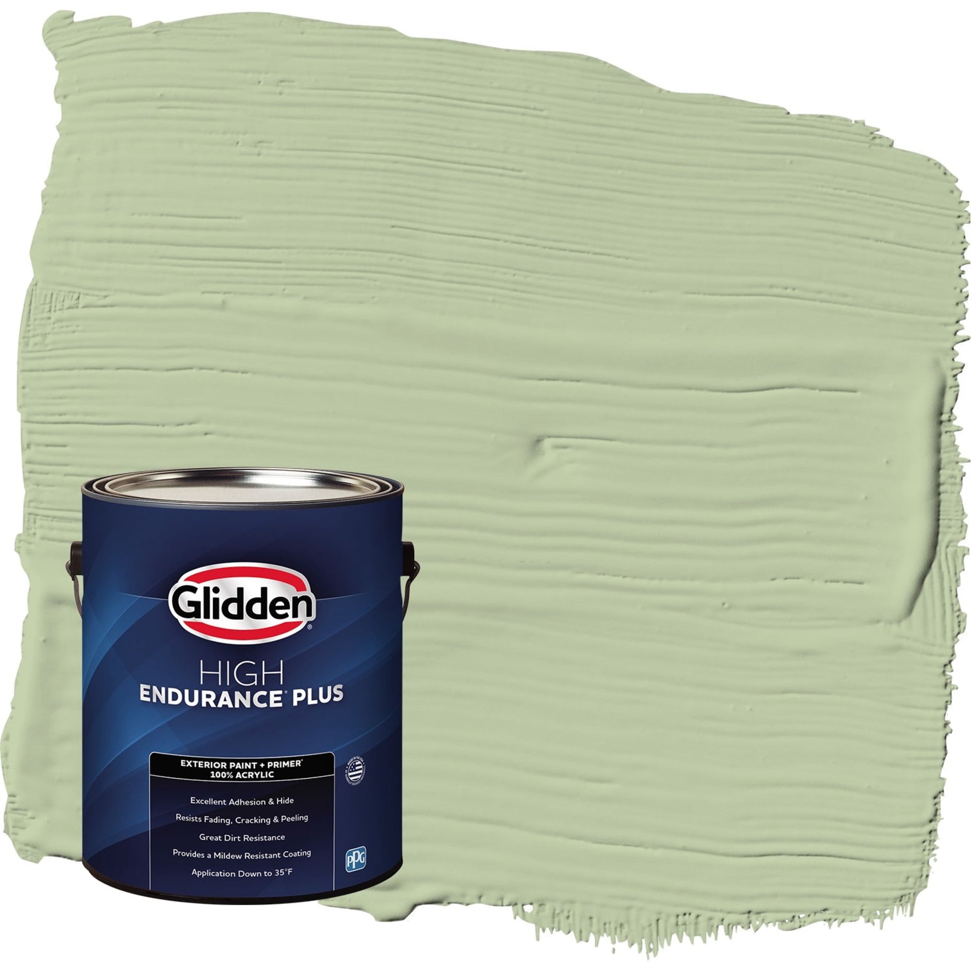 Glidden HEP Quaking Grass / Green Semi-Gloss Exterior Paint with Primer, 1 Gallon