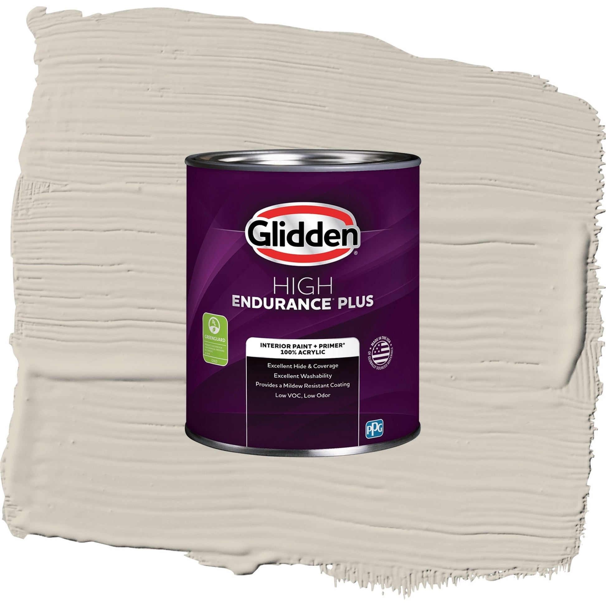 Glidden HEP Dust Bunny / Beige, Semi-Gloss Interior Paint with Primer, 1 Quart
