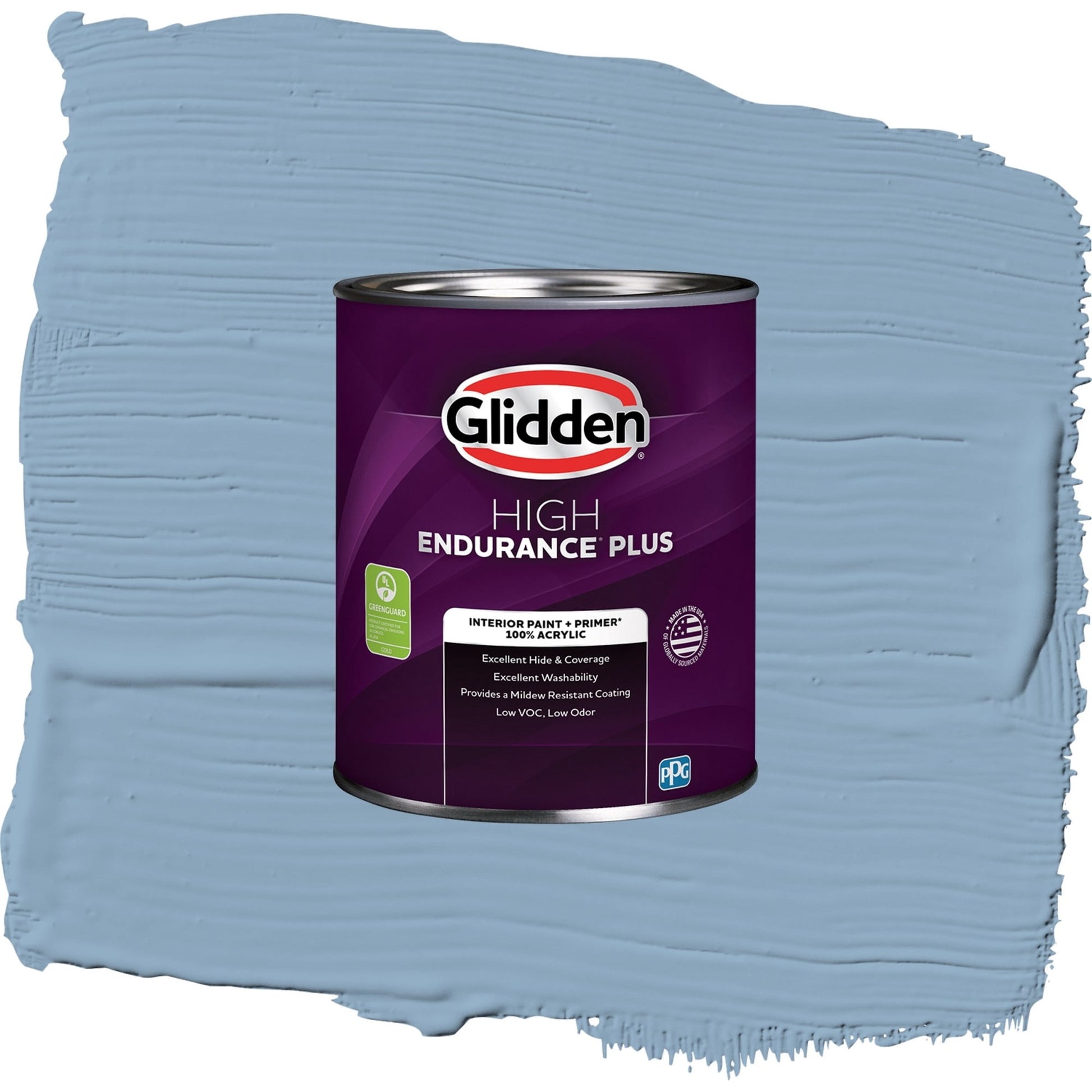 Glidden HEP Kaleidoscope / Blue, Semi-Gloss Interior Paint with Primer, 1 Quart
