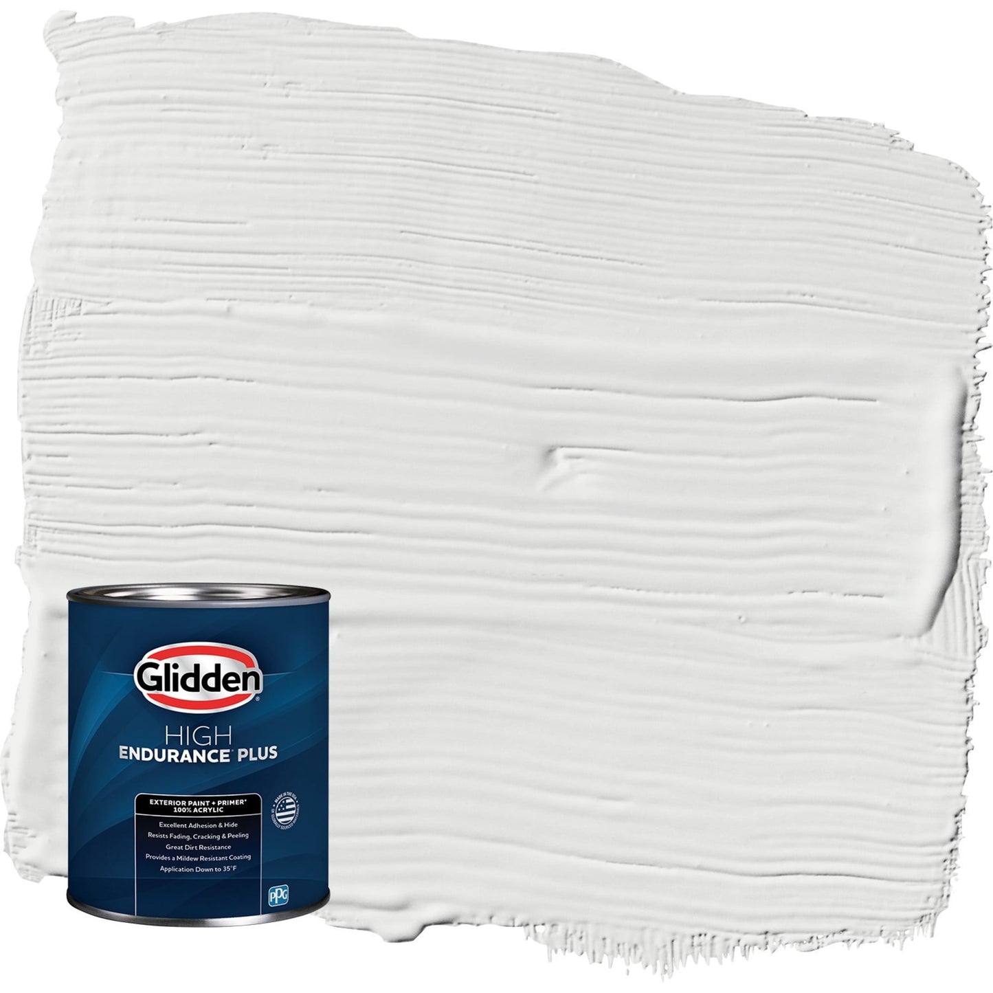 Glidden HEP Aria / White Semi-Gloss Exterior Paint with Primer, 1 Quart