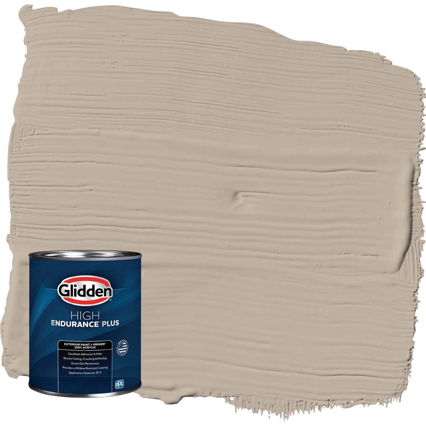 Glidden HEP Discover / Beige Semi-Gloss Exterior Paint with Primer, 1 Quart