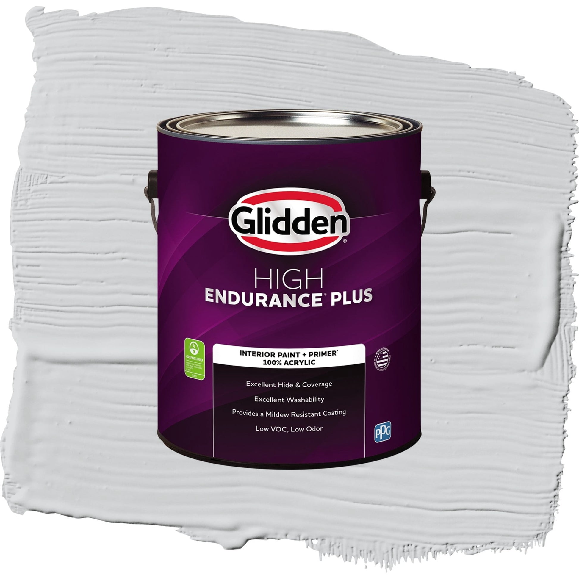 Glidden HEP Elemental / Gray, Eggshell Interior Paint with Primer, 1 Gallon