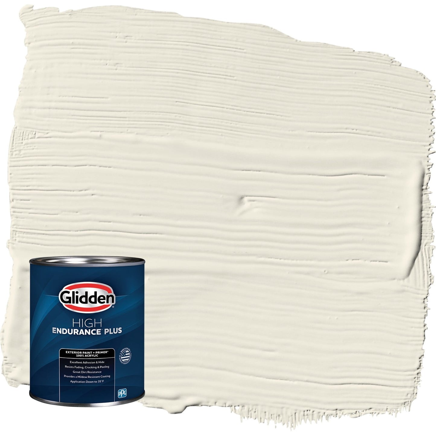 Glidden HEP Cold Foam / White Semi-Gloss Exterior Paint with Primer, 1 Quart