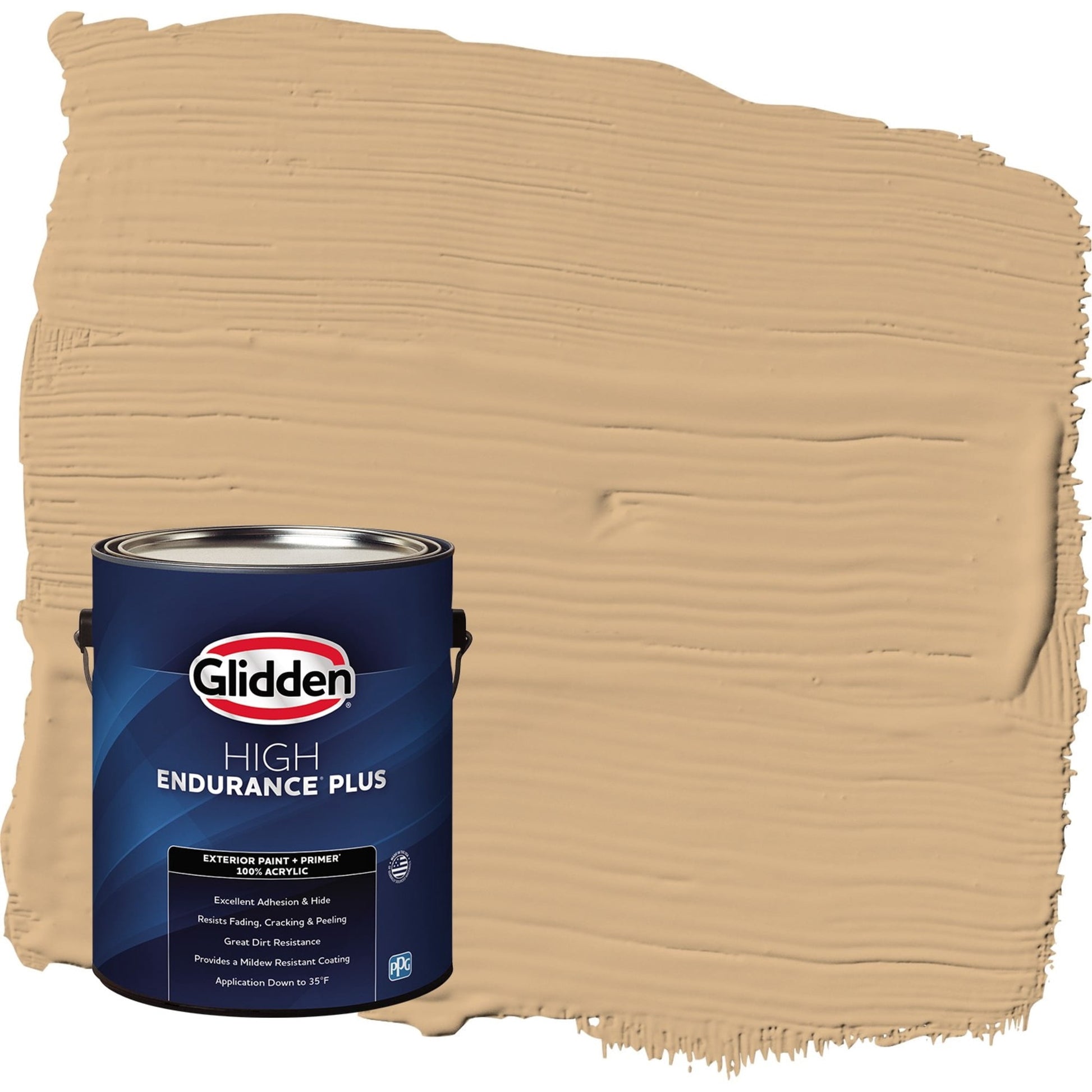 Glidden HEP Cracker Bitz / Beige Semi-Gloss Exterior Paint with Primer, 1 Gallon