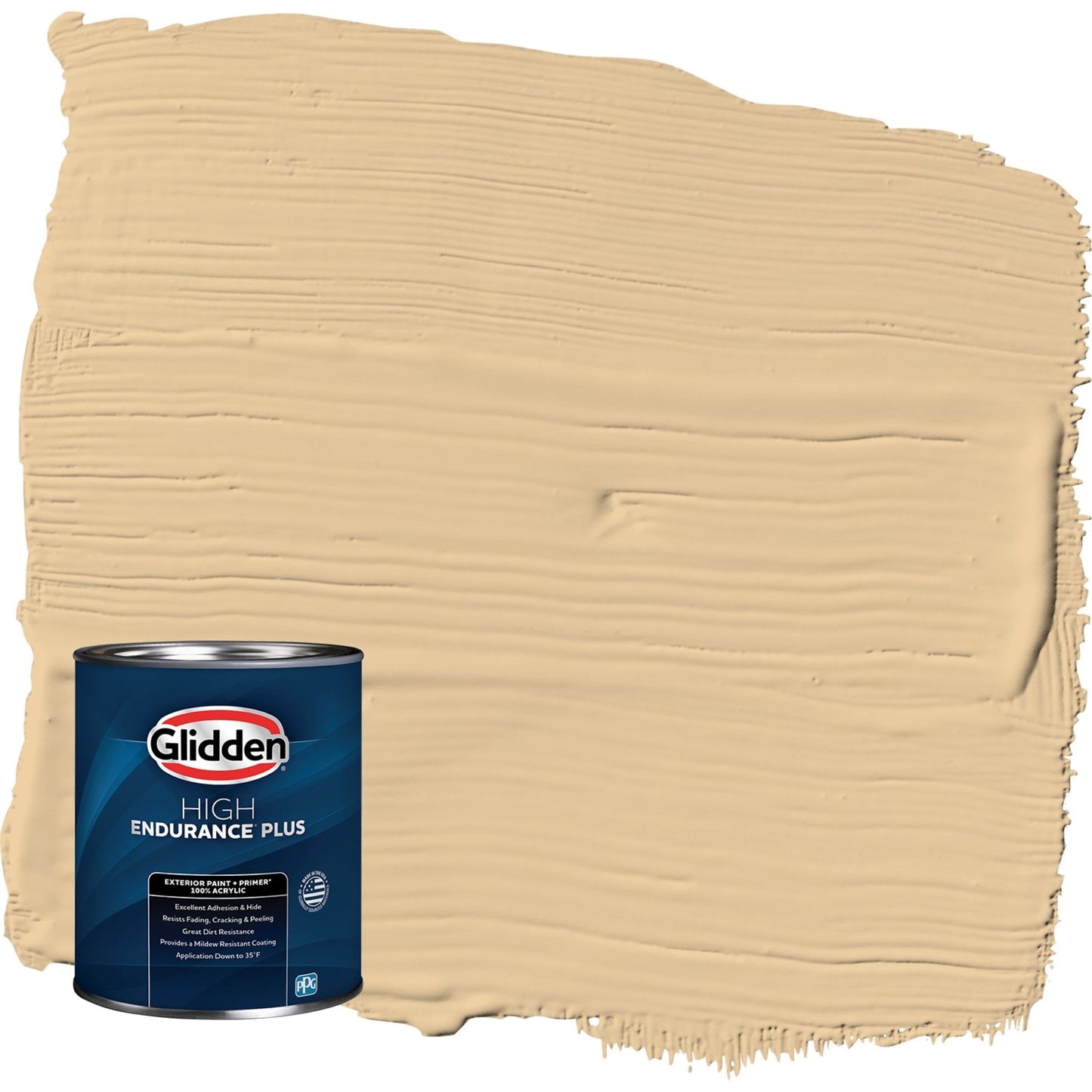 Glidden HEP Faint Fawn / Yellow Semi-Gloss Exterior Paint with Primer, 1 Quart