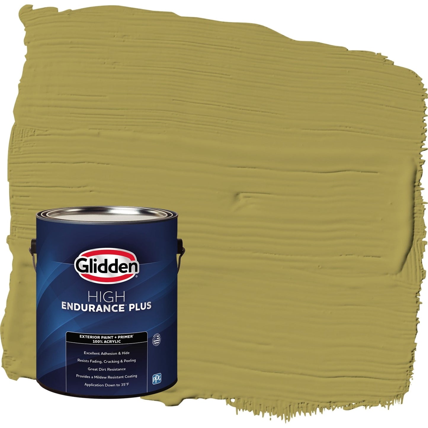 Glidden HEP Gremlin / Pintura Exterior Satinada Verde con Primer, 1 GalÃ³n