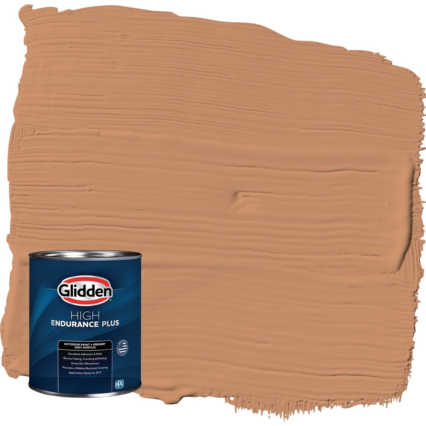 Glidden HEP Hitching Post / Orange Semi-Gloss Exterior Paint with Primer, 1 Quart