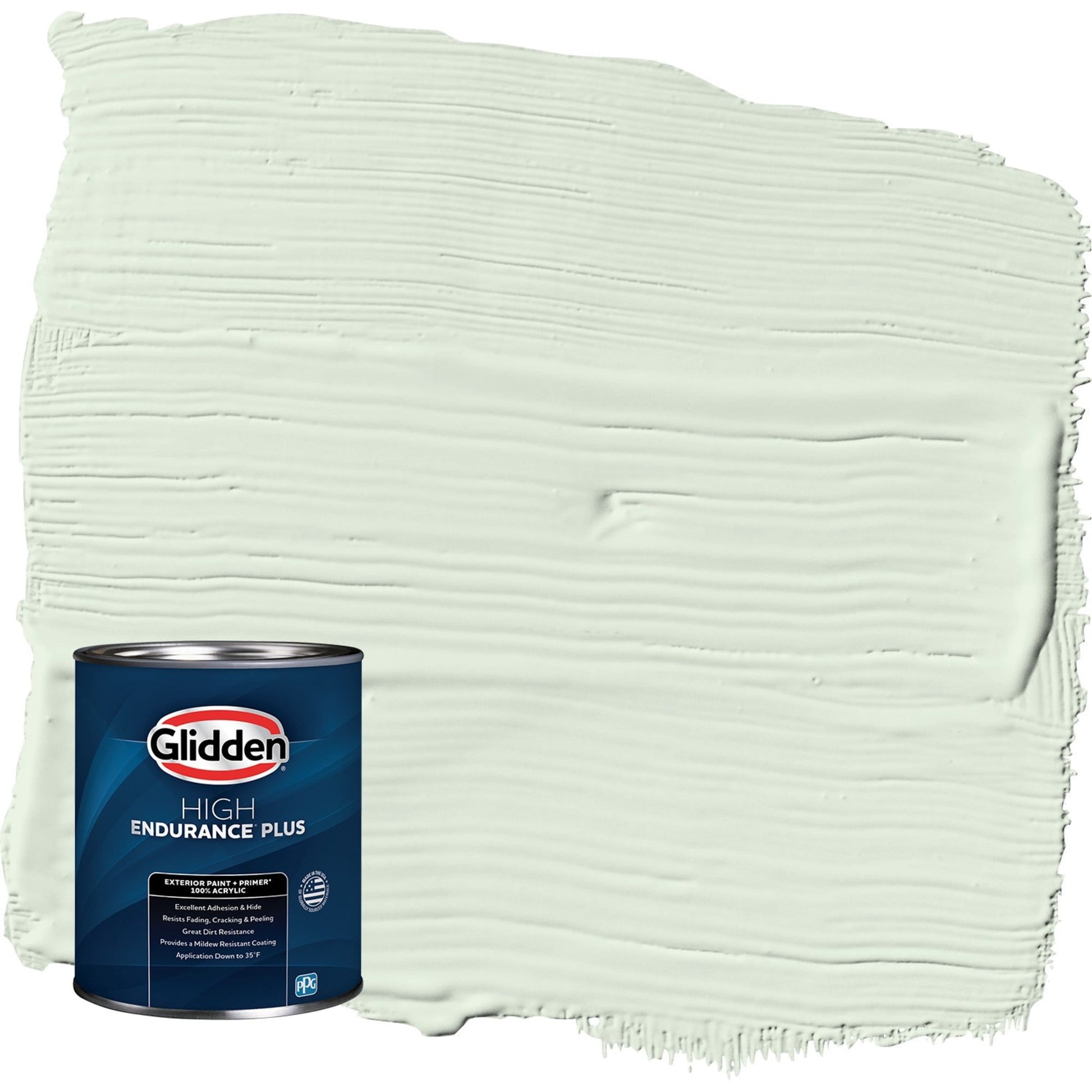 Glidden HEP Lime Daiquiri / Green Semi-Gloss Exterior Paint with Primer, 1 Quart