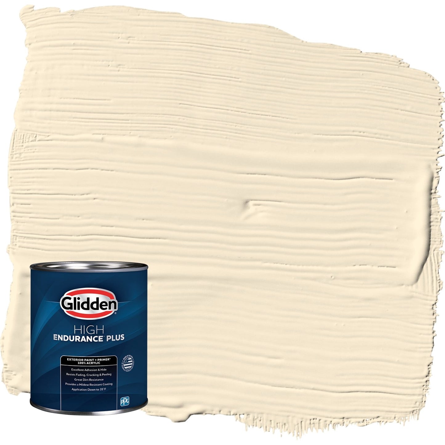 Glidden HEP Magnolia Blossom / Yellow Semi-Gloss Exterior Paint with Primer, 1 Quart