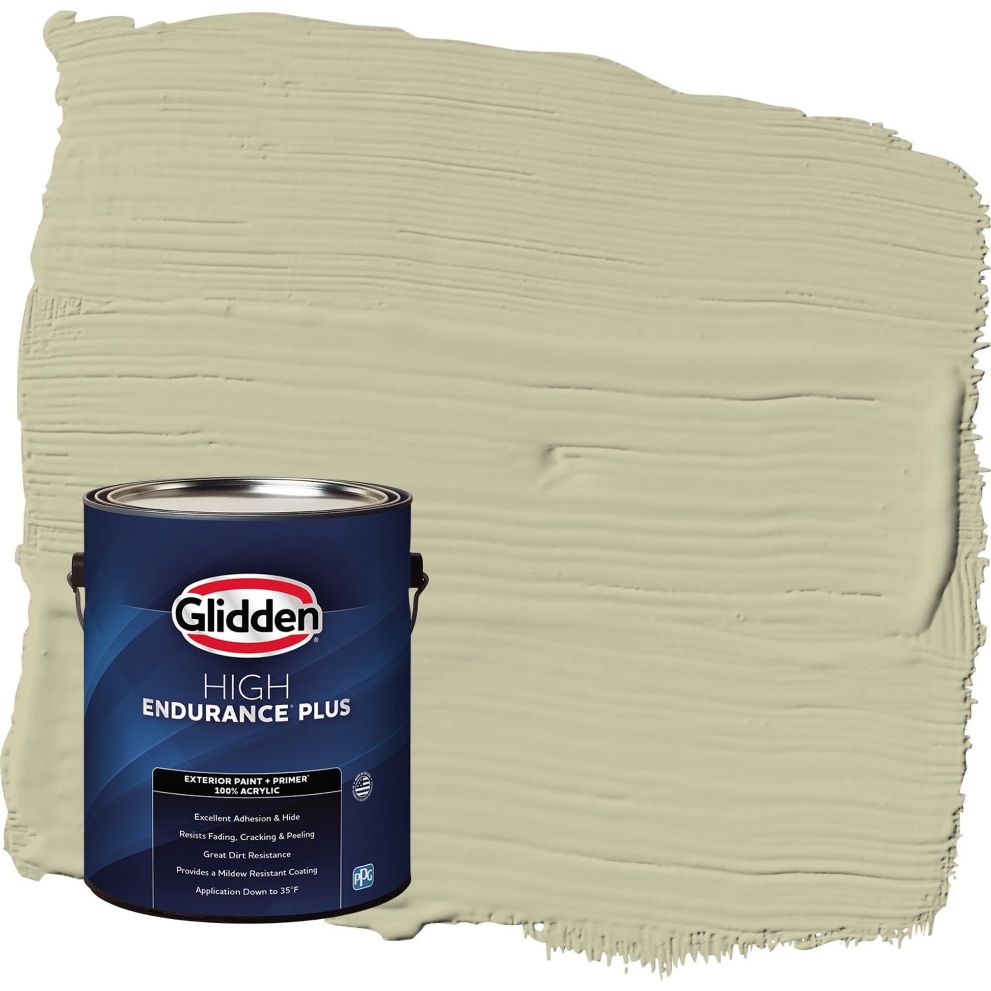 Glidden HEP Northern Landscape / Green Flat Exterior Paint with Primer, 1 Gallon