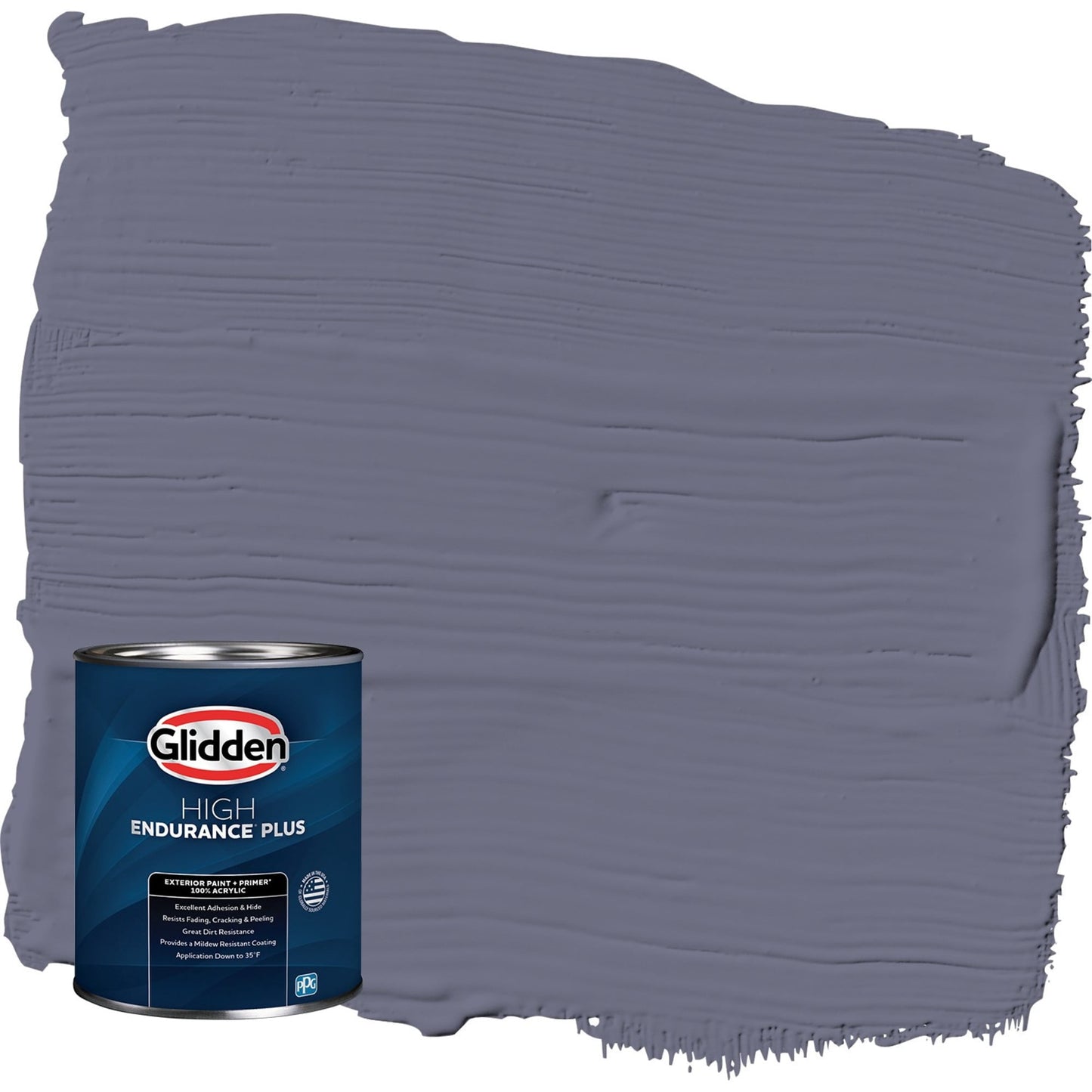 Glidden HEP Old Mill Blue / Purple Semi-Gloss Exterior Paint with Primer, 1 Quart