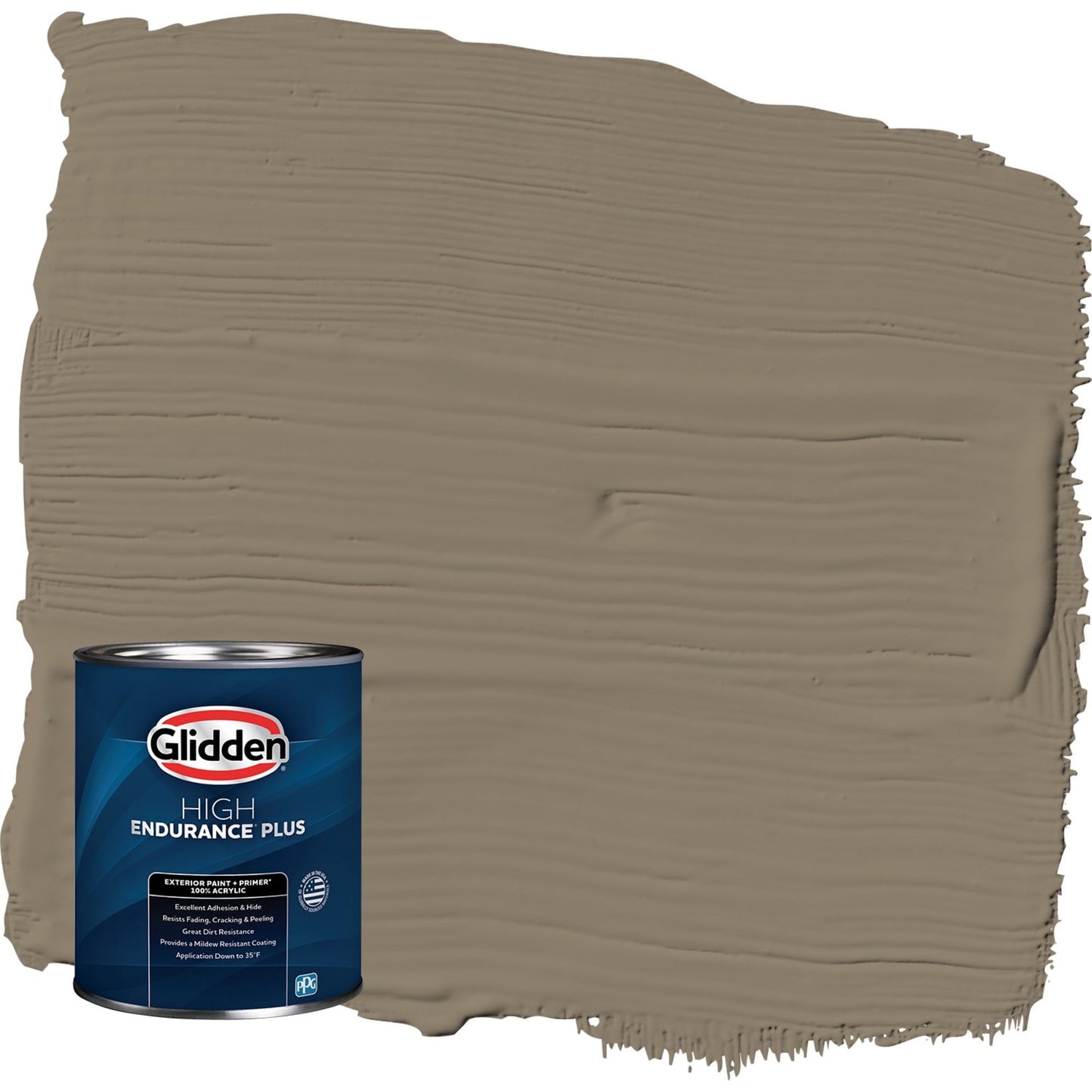 Glidden HEP Patches / Gray Satin Exterior Paint with Primer, 1 Quart