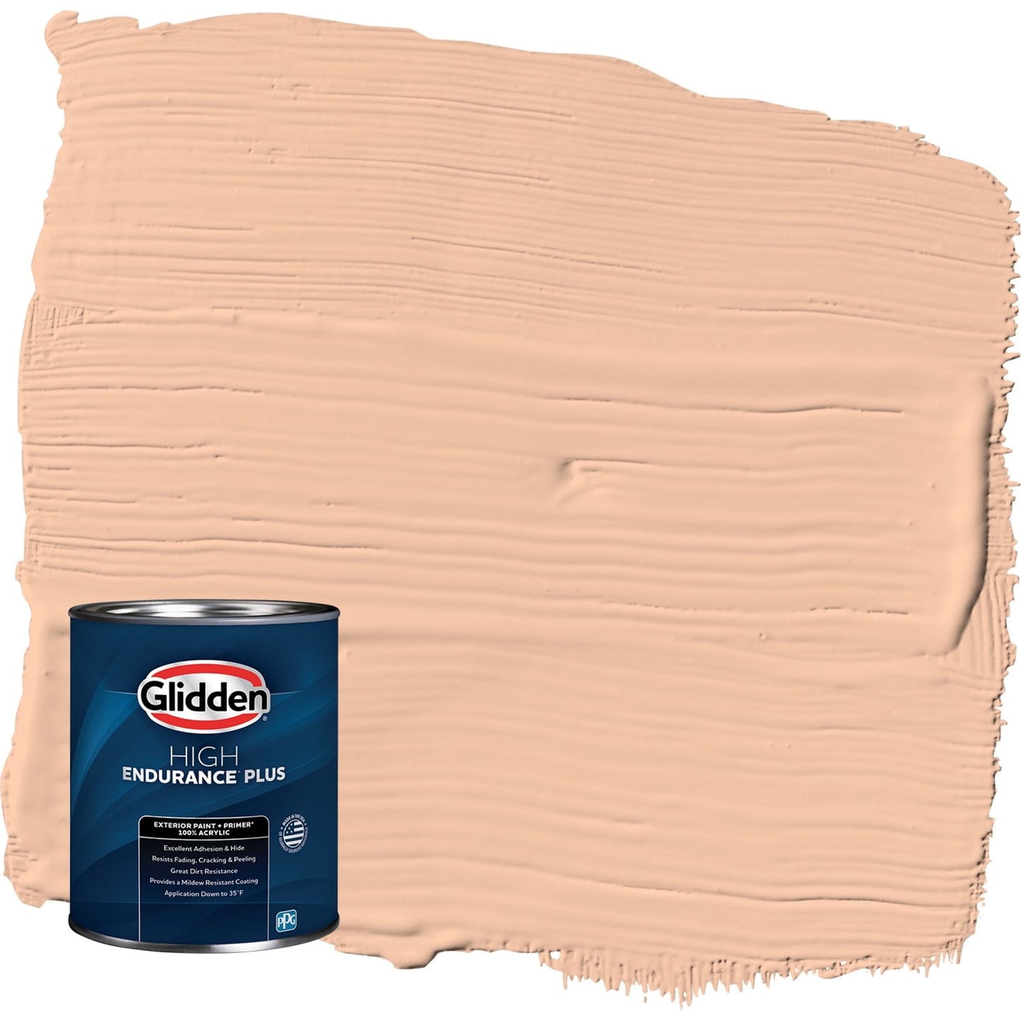 Glidden HEP Siesta / Orange Semi-Gloss Exterior Paint with Primer, 1 Quart