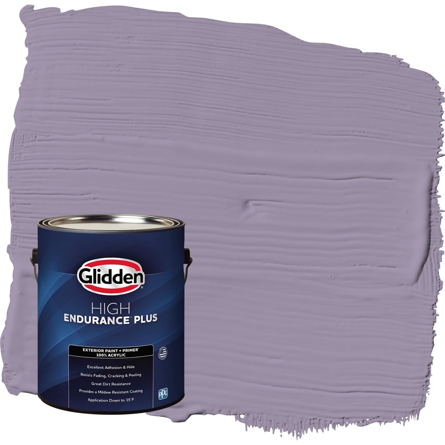 Glidden HEP Smoky Grape / Purple Satin Exterior Paint with Primer, 1 Gallon
