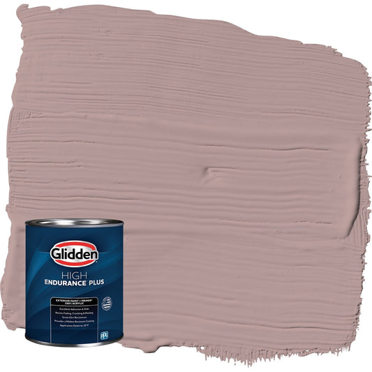 Glidden HEP Tawny Mushroom / Pink Semi-Gloss Exterior Paint with Primer, 1 Quart