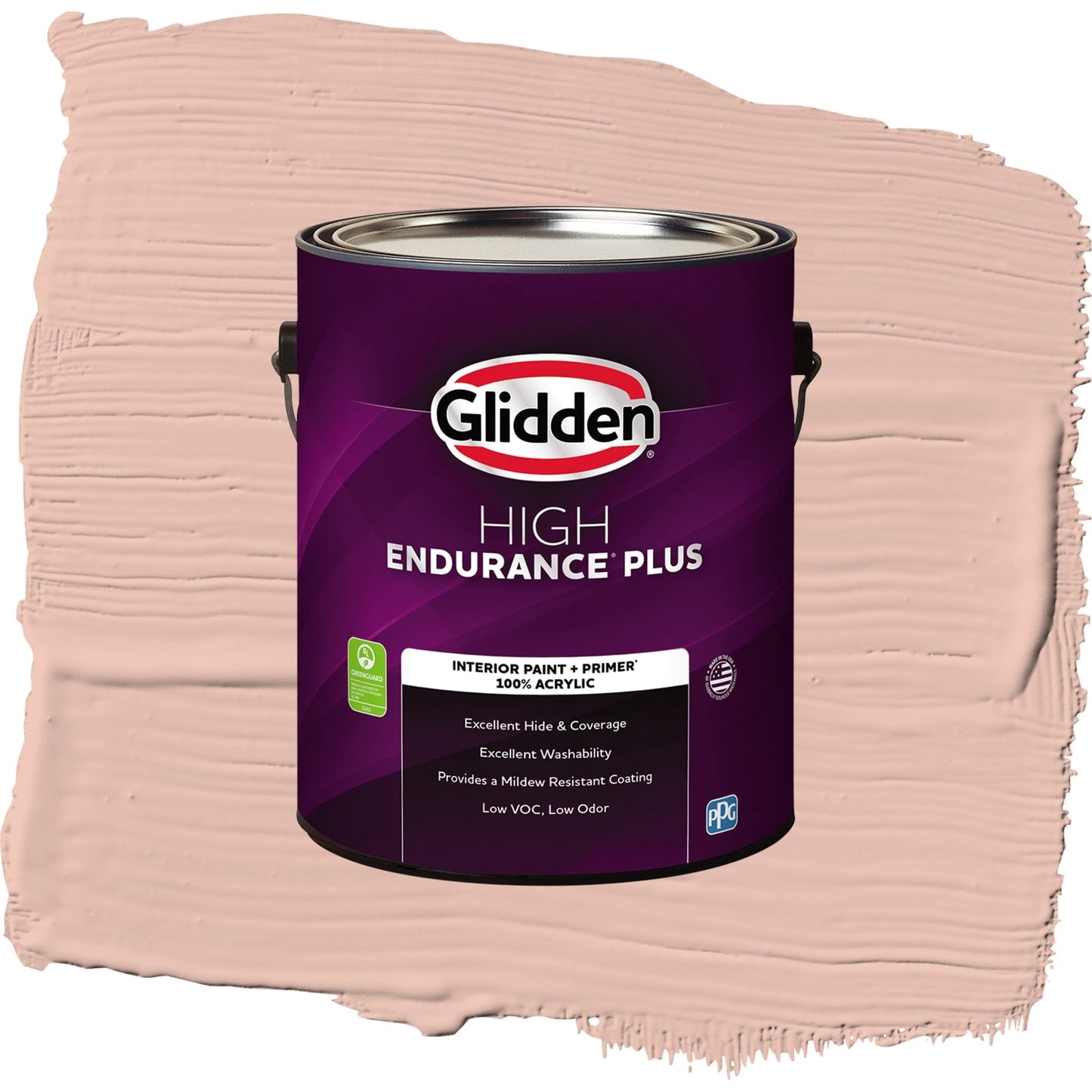 Glidden HEP Adorable / Orange, Flat Interior Paint with Primer, 1 Gallon