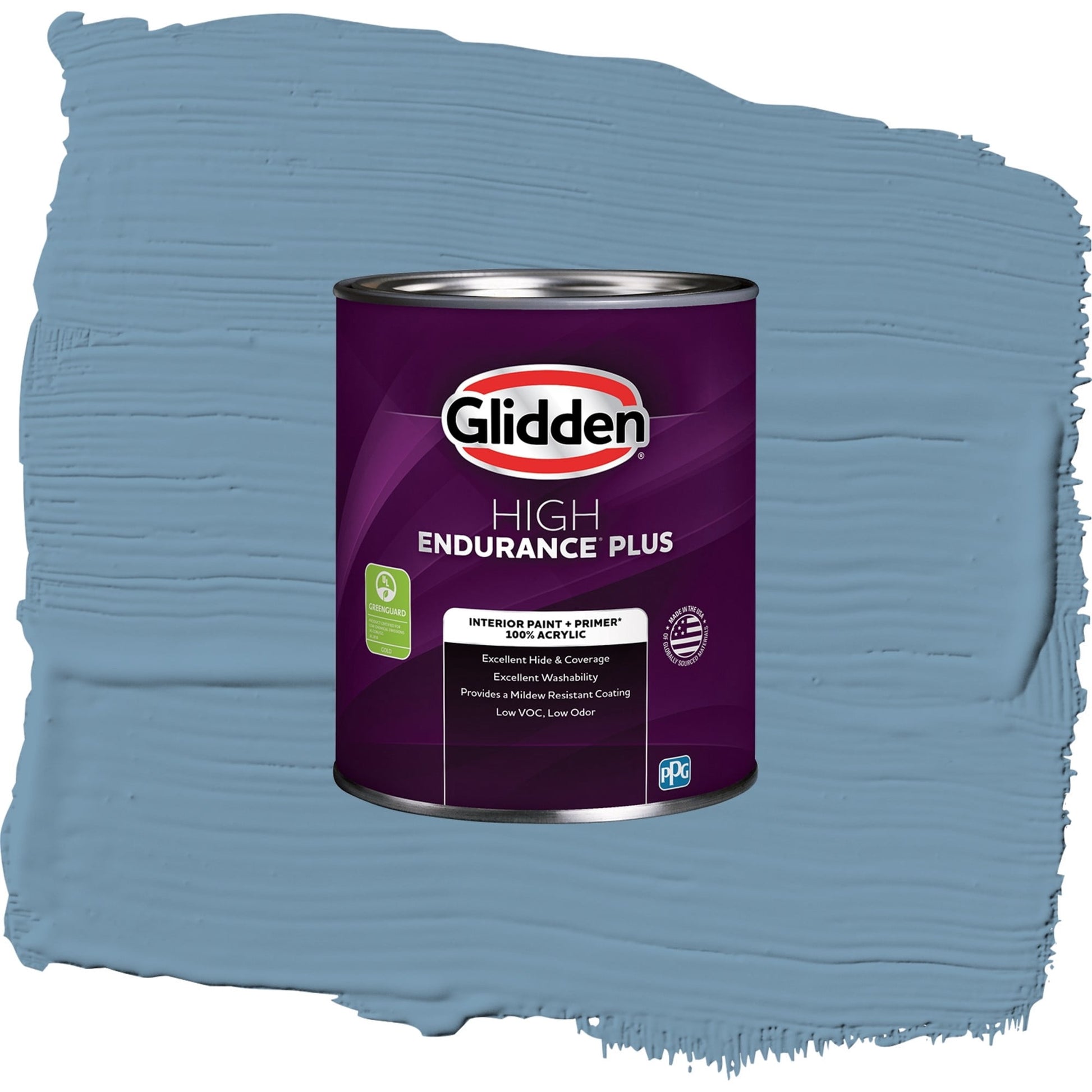 Glidden HEP American Anthem / Blue, Semi-Gloss Interior Paint with Primer, 1 Quart