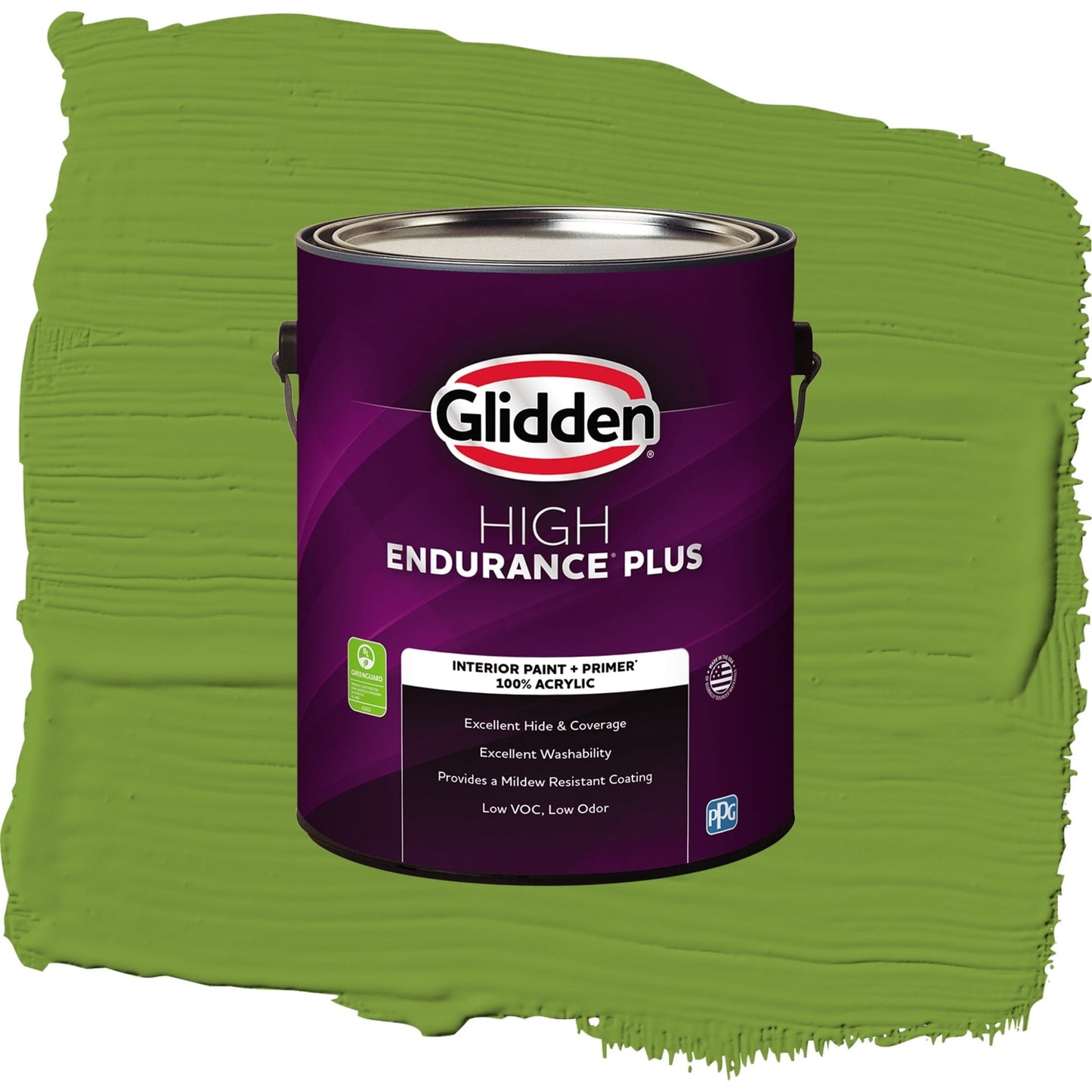 Glidden HEP Antique Moss / Green, Flat Interior Paint with Primer, 1 Gallon