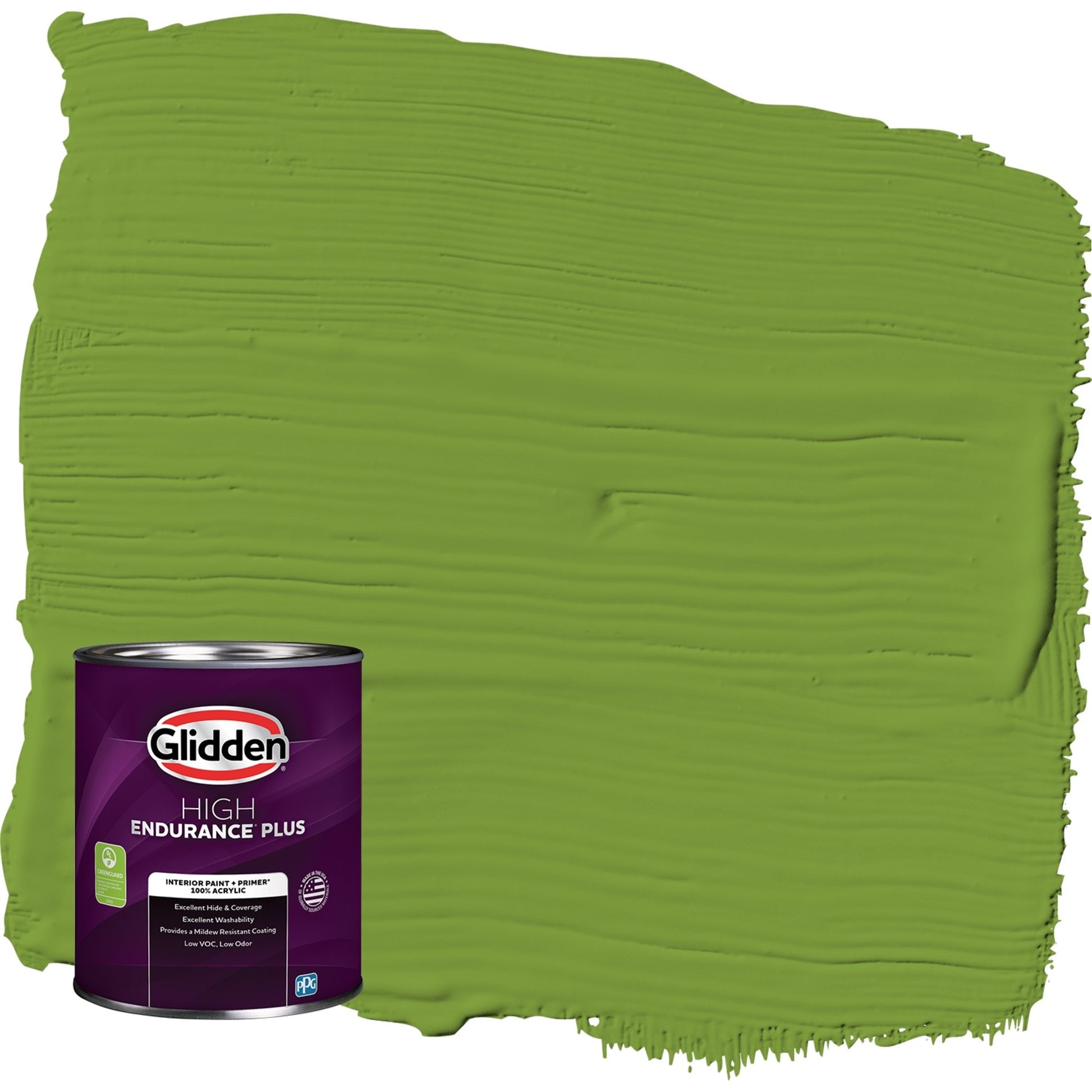 Glidden HEP Pintura Interior Mate Antiguo Musgo / Verde con Primer, 1 Cuarto