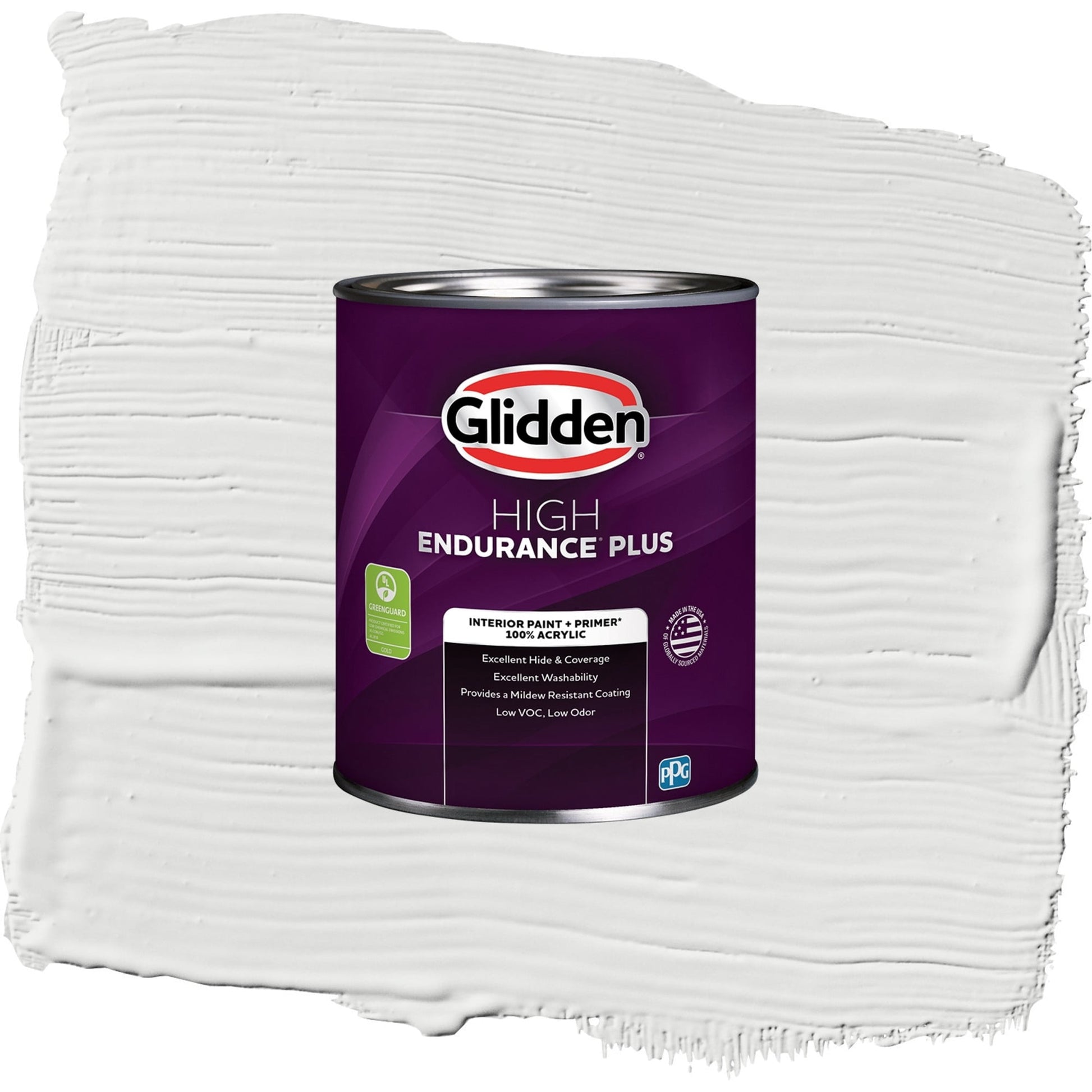 Glidden HEP Aria / White Semi-Gloss Interior Paint with Primer, 1 Quart