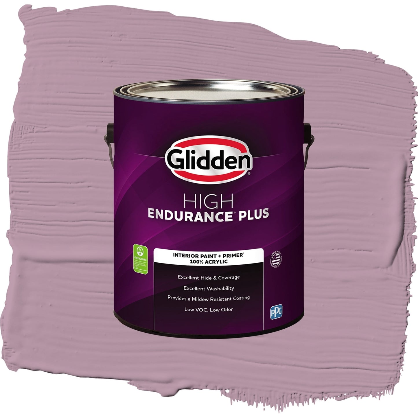Glidden HEP Ashberry / Purple, Eggshell Interior Paint with Primer, 1 Gallon