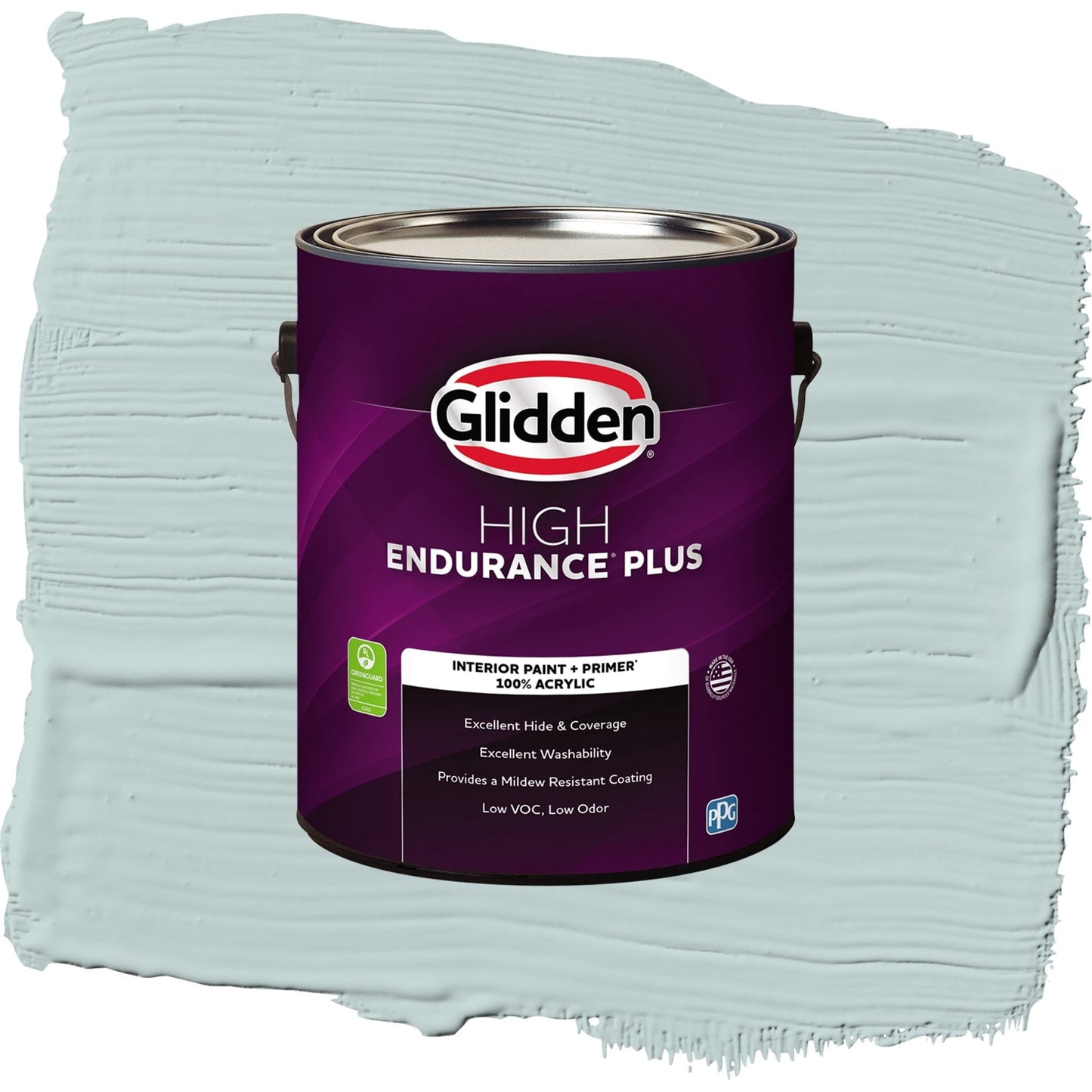 Glidden HEP Babbling Brook / Green, Flat Interior Paint with Primer, 1 Gallon