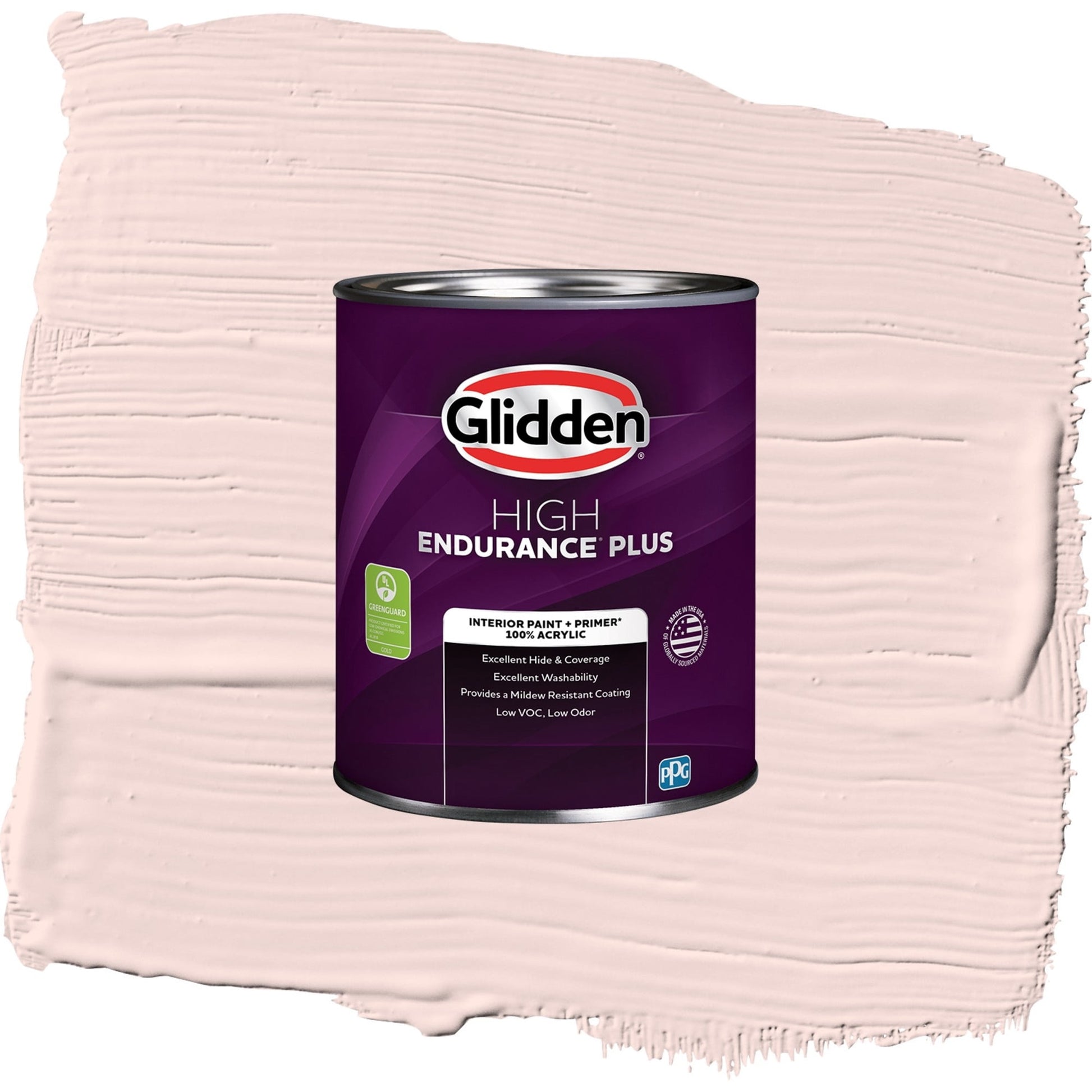 Glidden HEP Ballet Slipper / Pink, Eggshell Interior Paint with Primer, 1 Quart