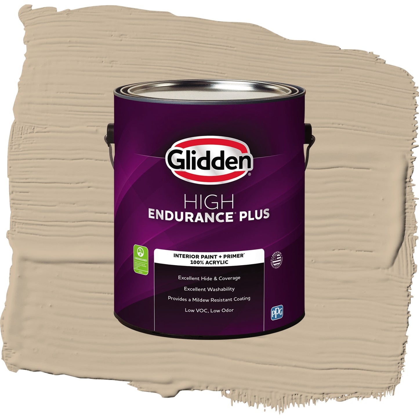 Glidden HEP Best Beige / Beige, Eggshell Interior Paint with Primer, 1 Gallon