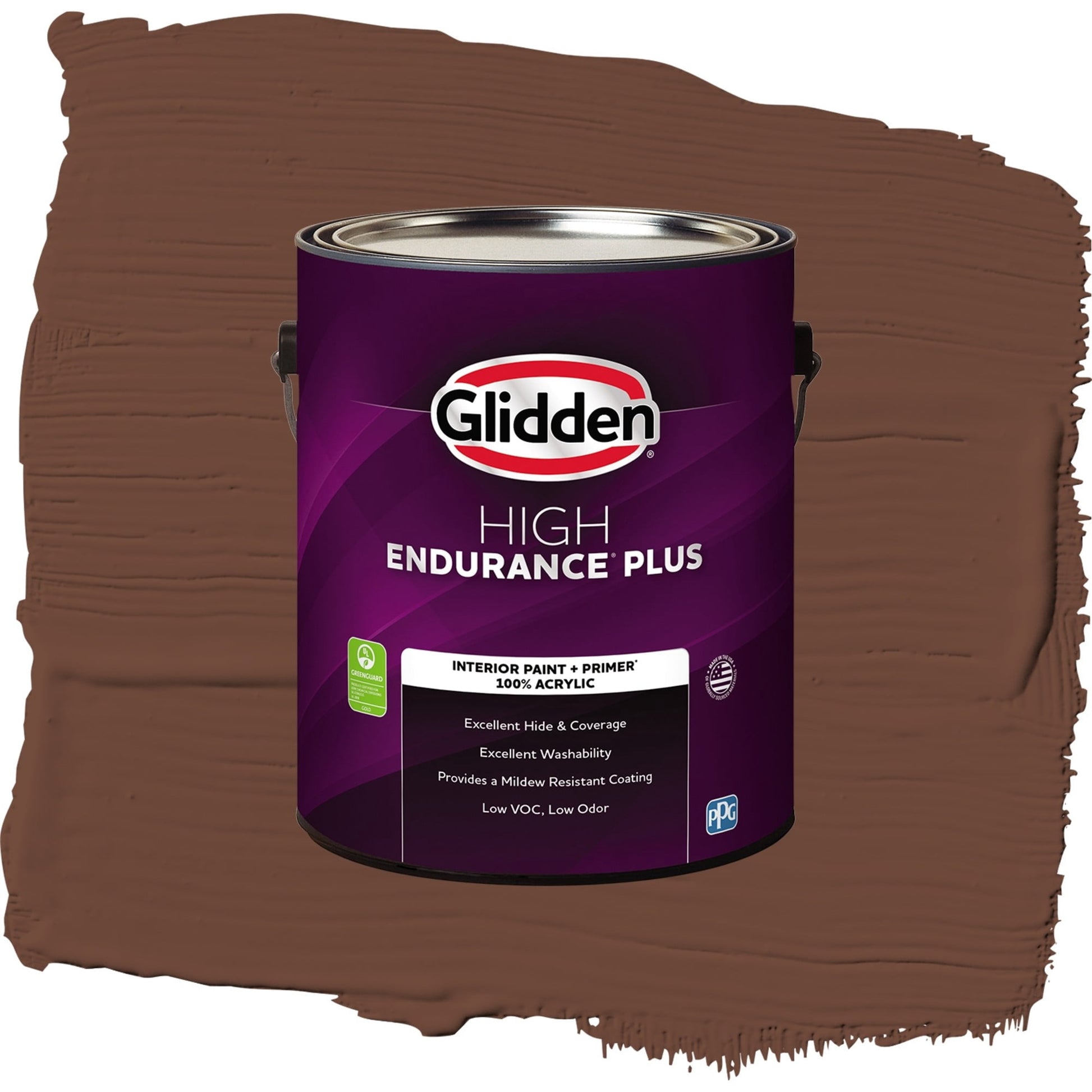 Glidden HEP Bird House Brown / Brown, Flat Interior Paint with Primer, 1 Gallon